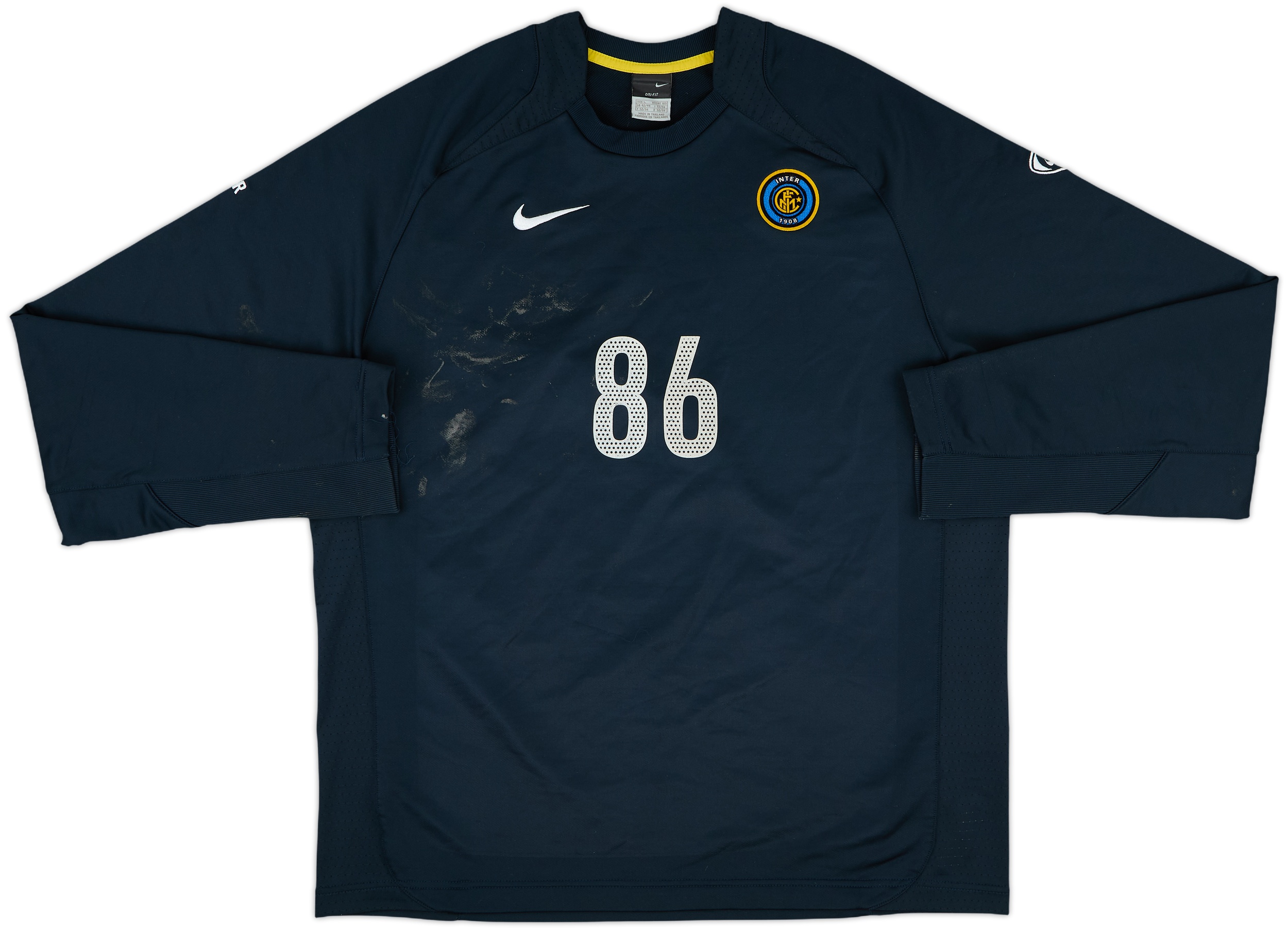 2006-07 Inter Milan Player Issue Nike Sweat Top #86 - 4/10 - (L)
