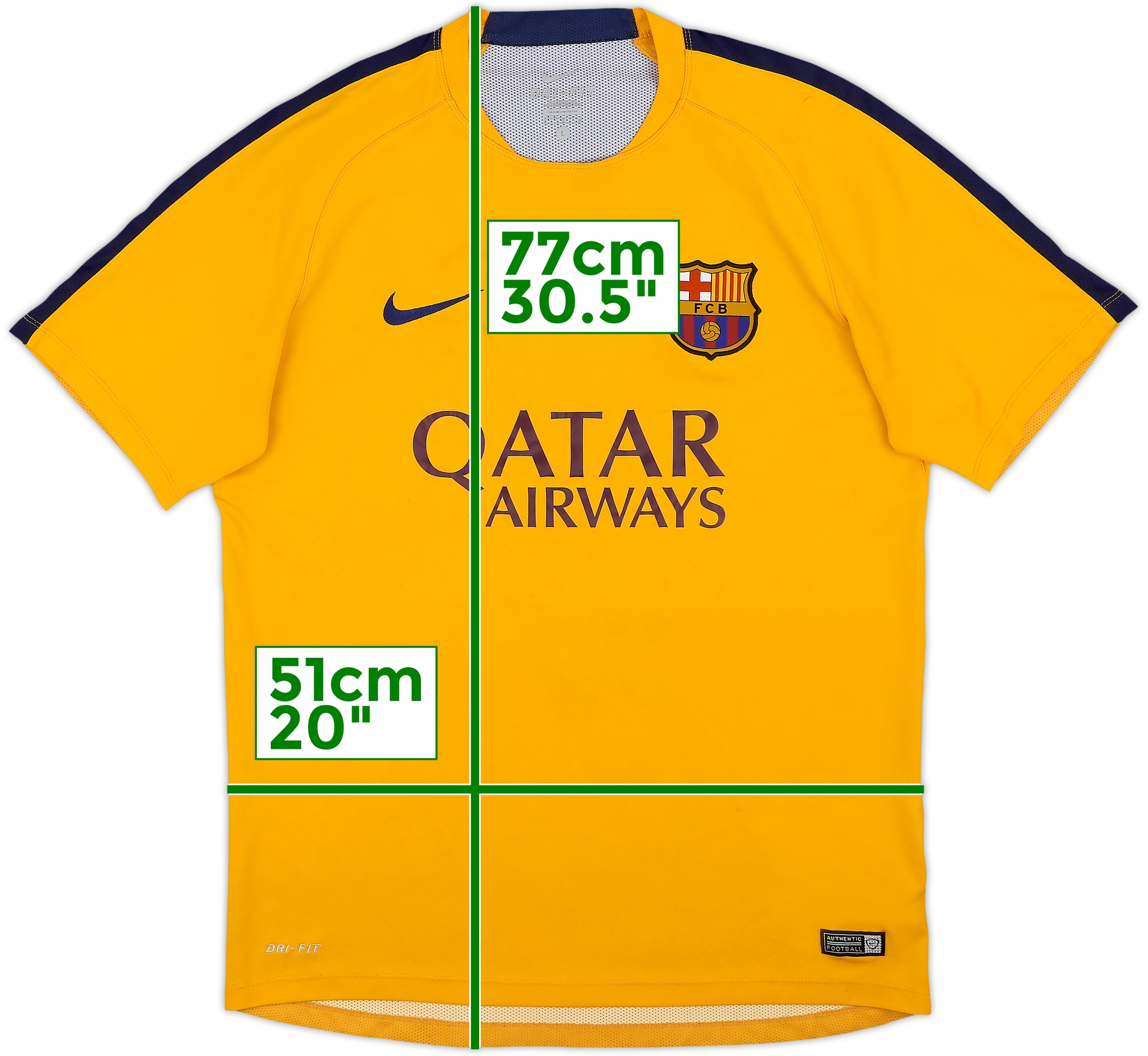 a*o様 FC Barcelona Nike 2015 オーセンティックシャツ Nike FC Barcelona 2015 Home Jersey Men's Soccer Size XL | eBay