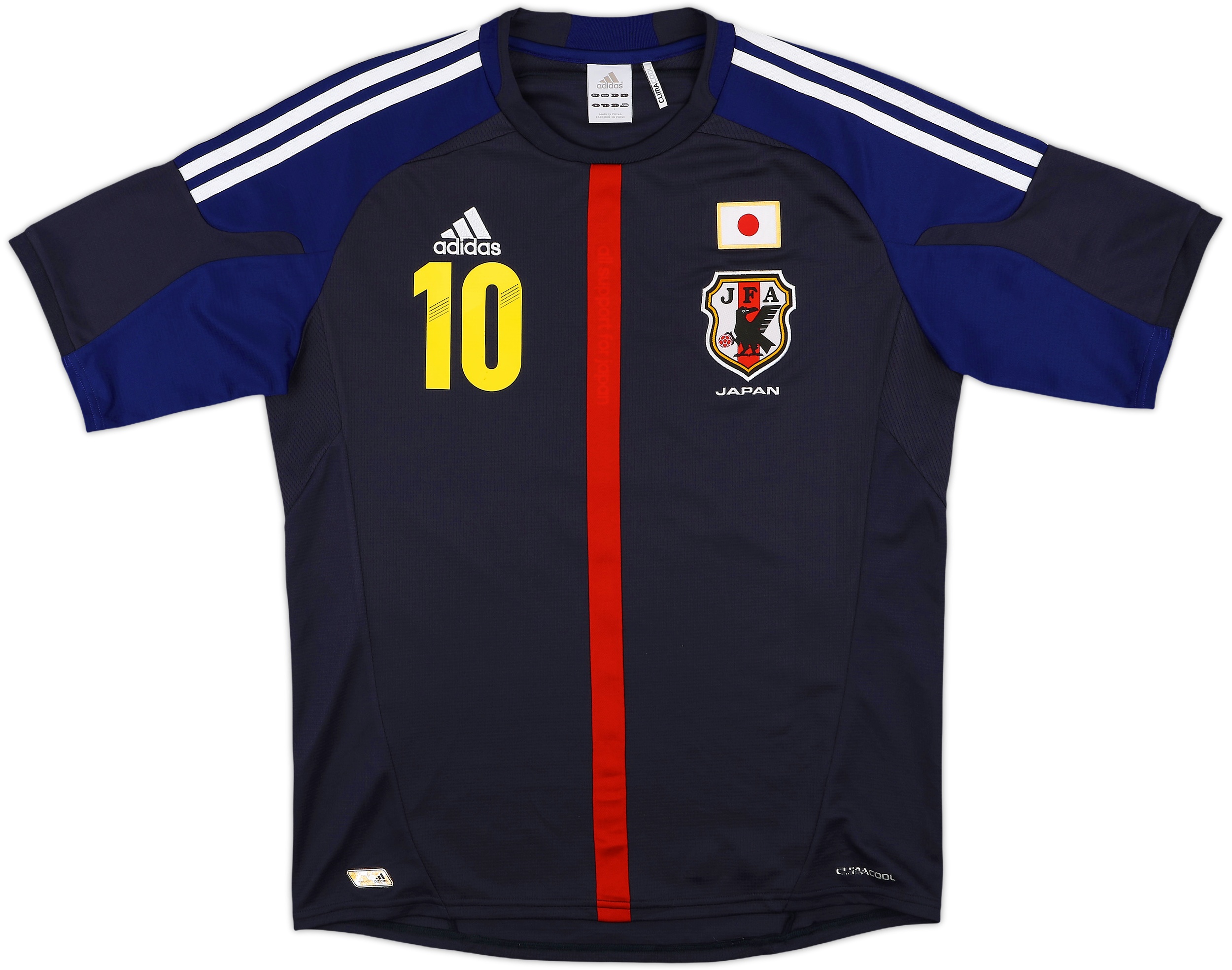JAKO サッカーシャツ MIYOSHI 19 サイン入り 2012-13 Japan Home Shirt Kagawa #10 - 8/10 - (M)