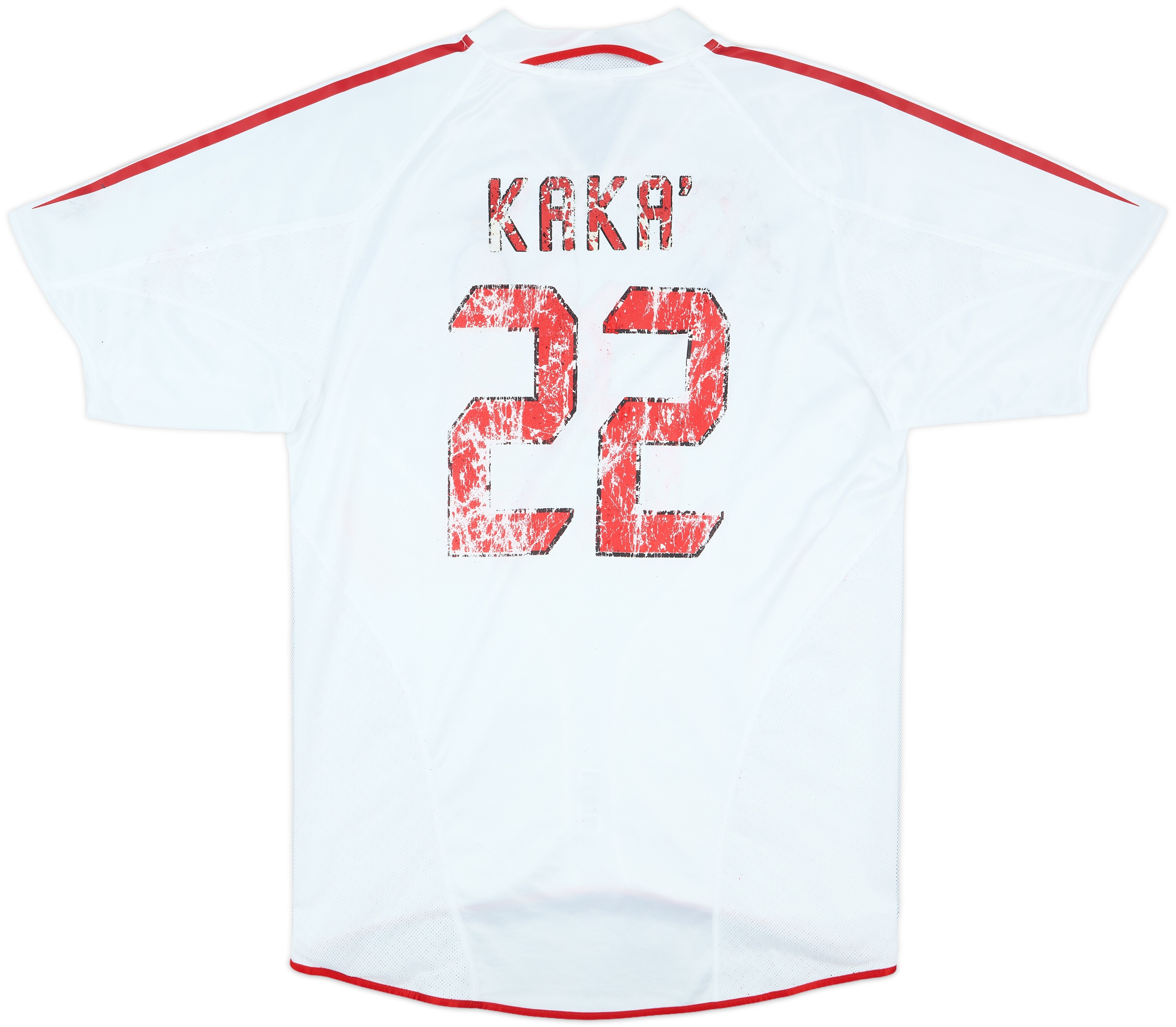 ACミラン KAKA 22 ホワイトシャツ KAKA' #22 AC Milan Jersey 2006/2007 Short Sleeve Retro Vintage