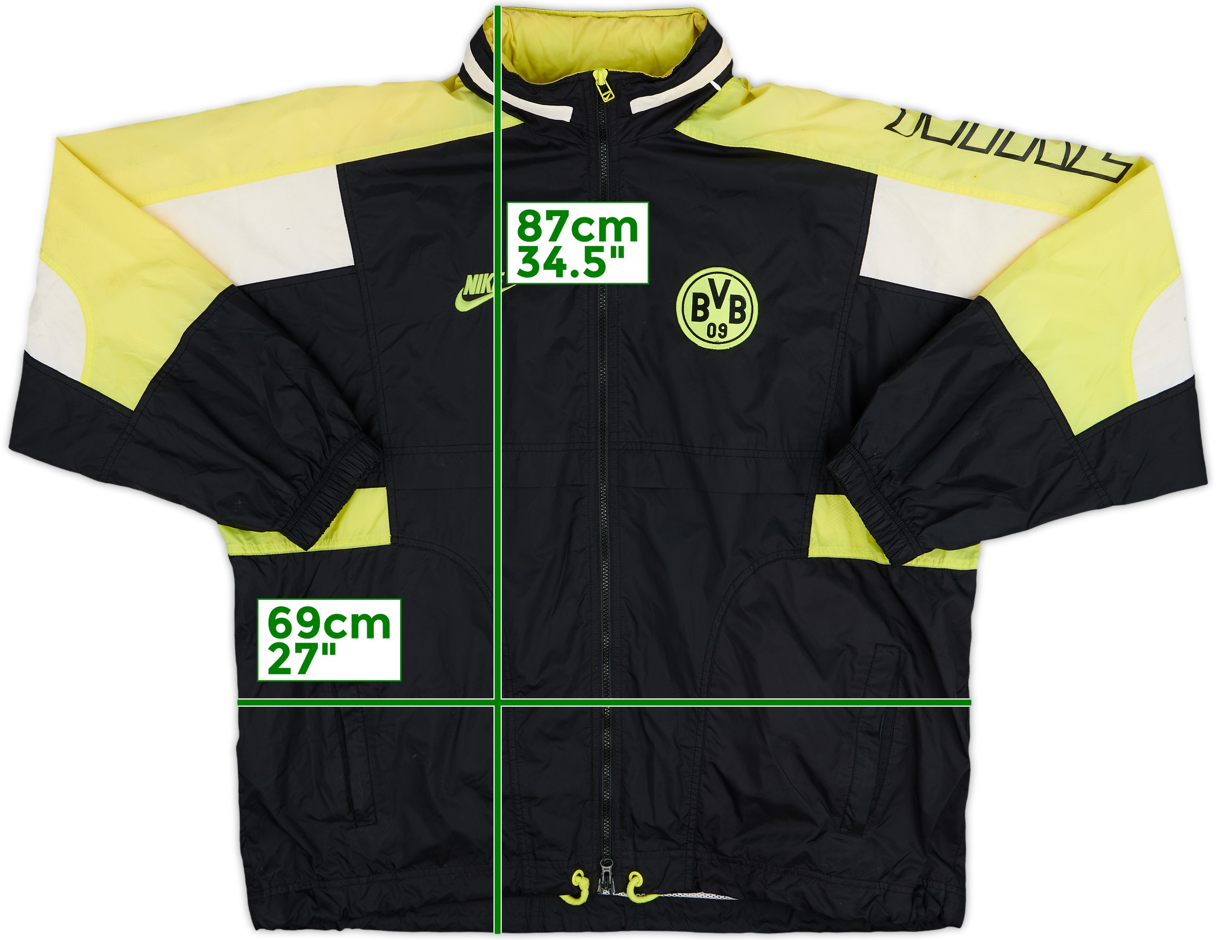 1996-97 Borussia Dortmund Nike Rain Jacket - 5/10 - (XL)