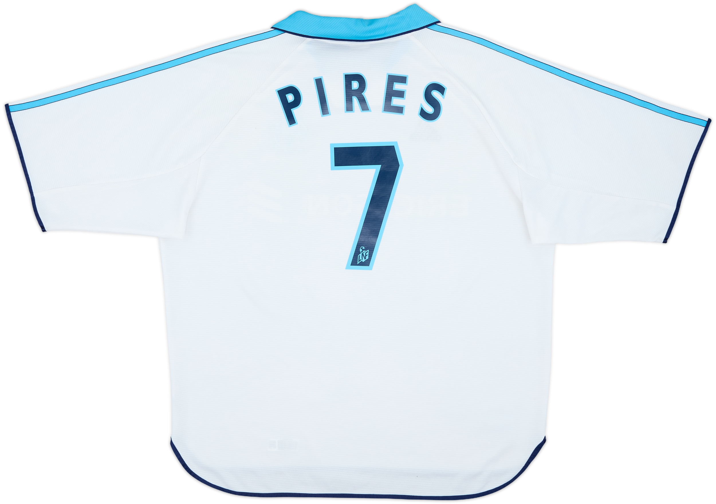 1998-99 Olympique Marseille Home Shirt Pires #7 - 7/10 - (XL)