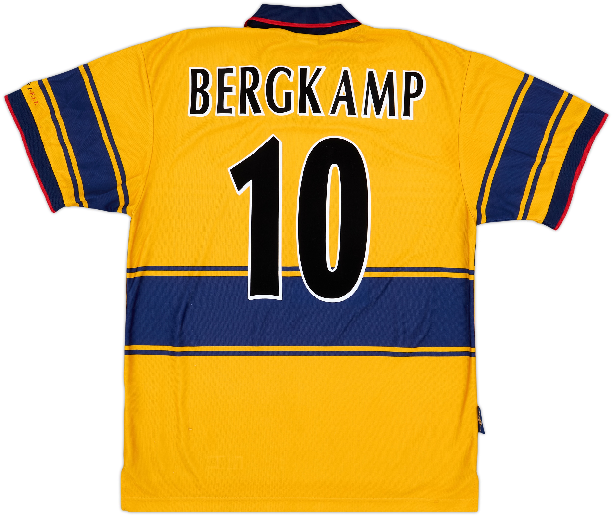 1997-99 Arsenal Away Shirt Bergkamp #10 - 8/10 - (L)