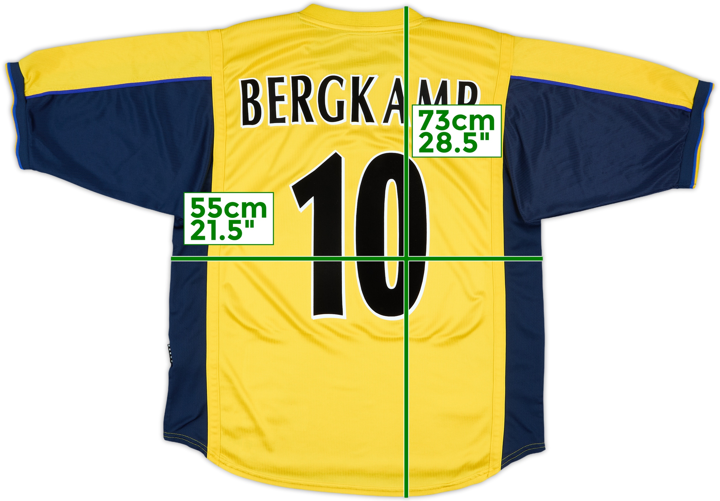1999-01 Arsenal Away Shirt Bergkamp #10 - 8/10 - (L)
