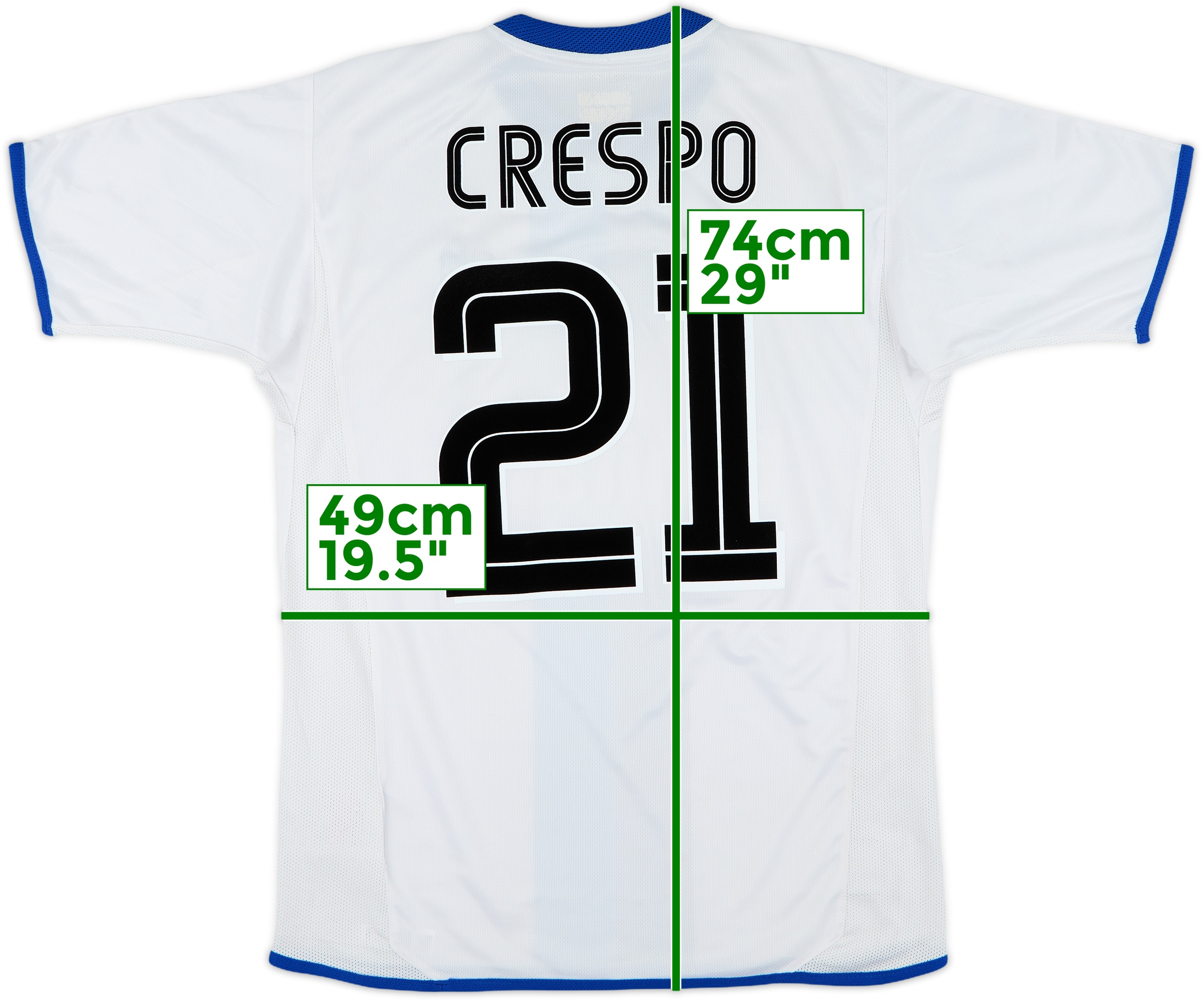 Chelsea FC Crespo 21番 シャツ 81df5c0c2bb46528acd1fcdeffcca2