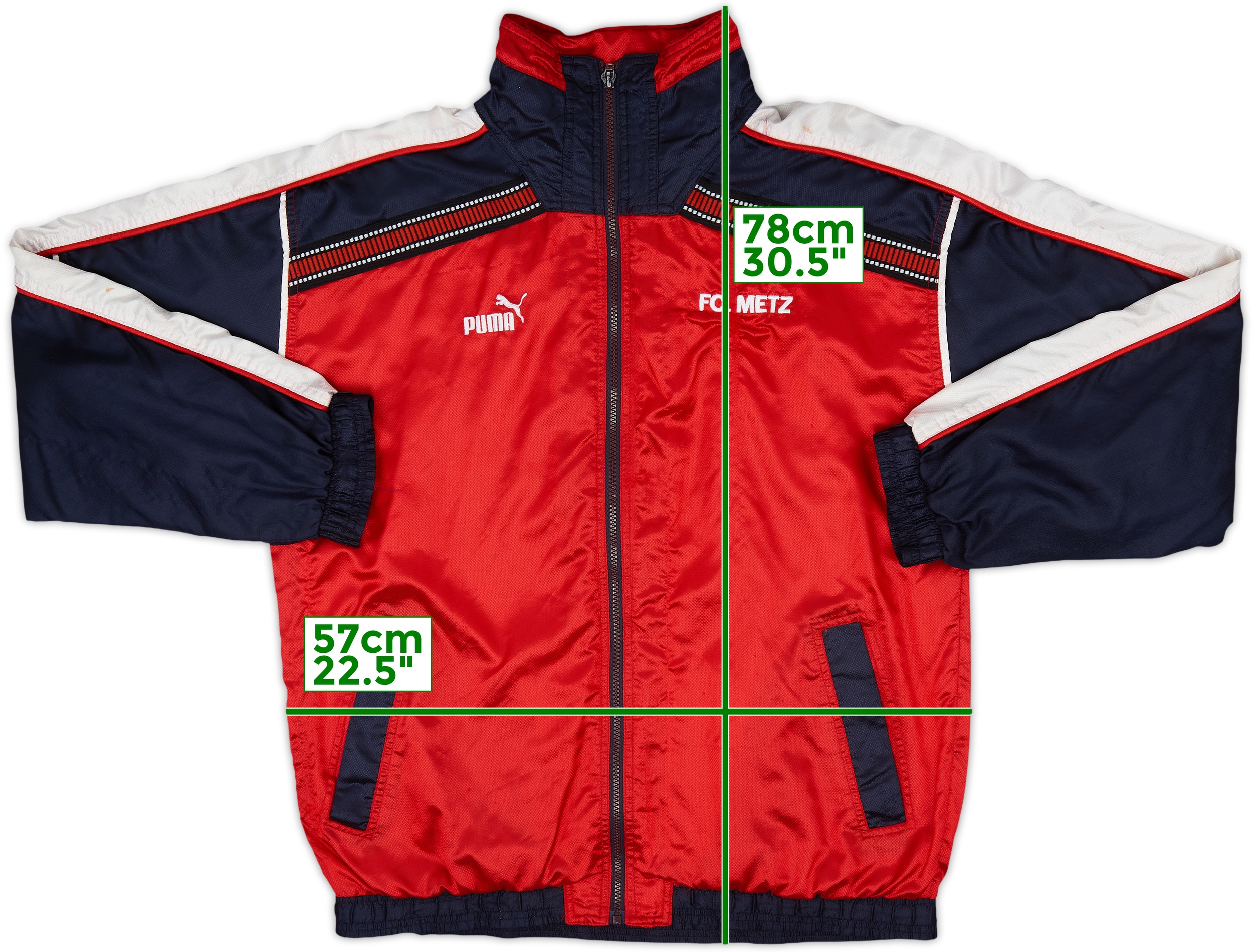 1998-00 FC Metz Puma Track Jacket - 8/10 - (M)
