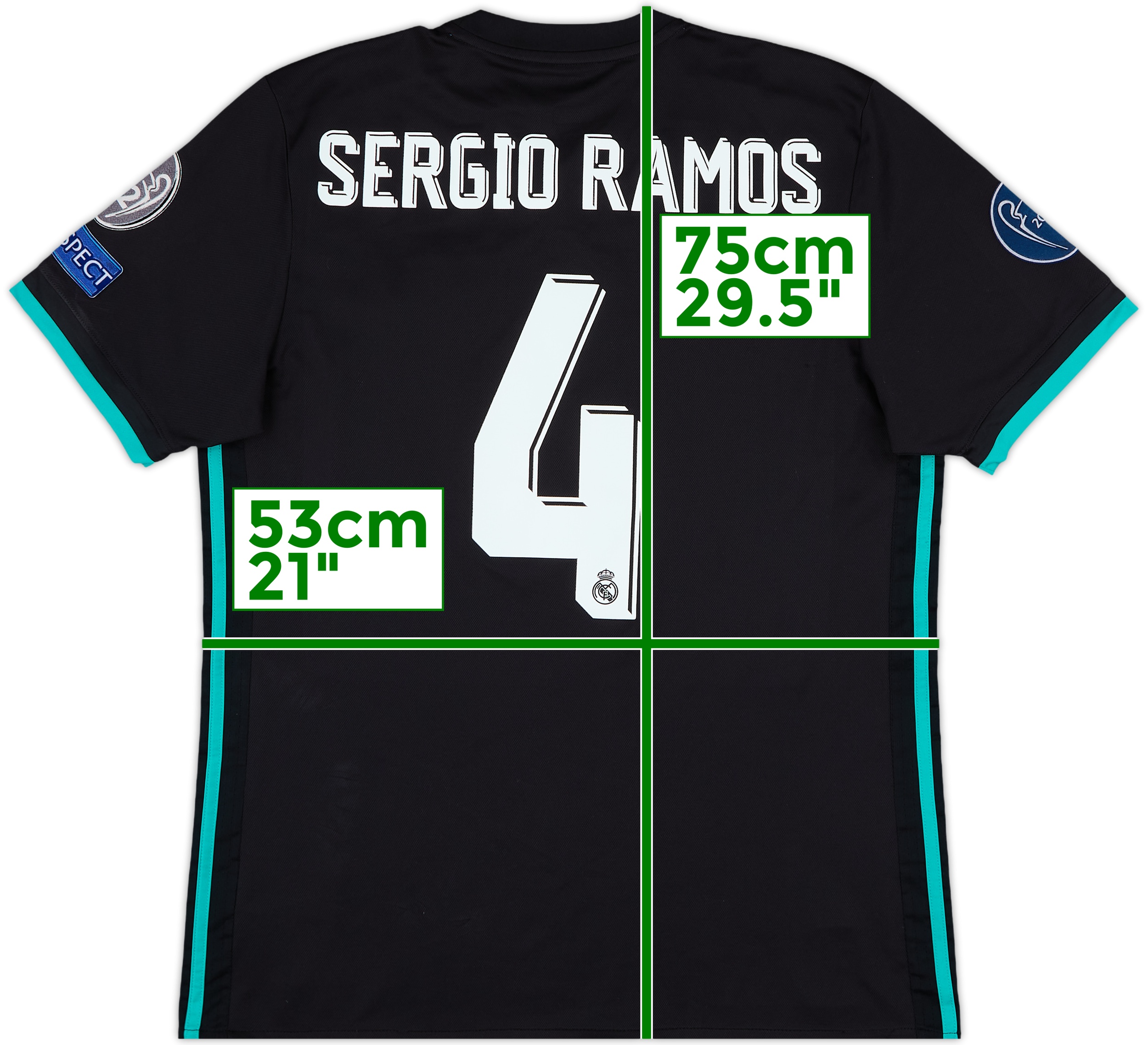 Sergio Ramos Real Madrid アウェイジャージ Real Madrid Jersey Away 2007/08 #4 Sergio Ramos (Large) | eBay