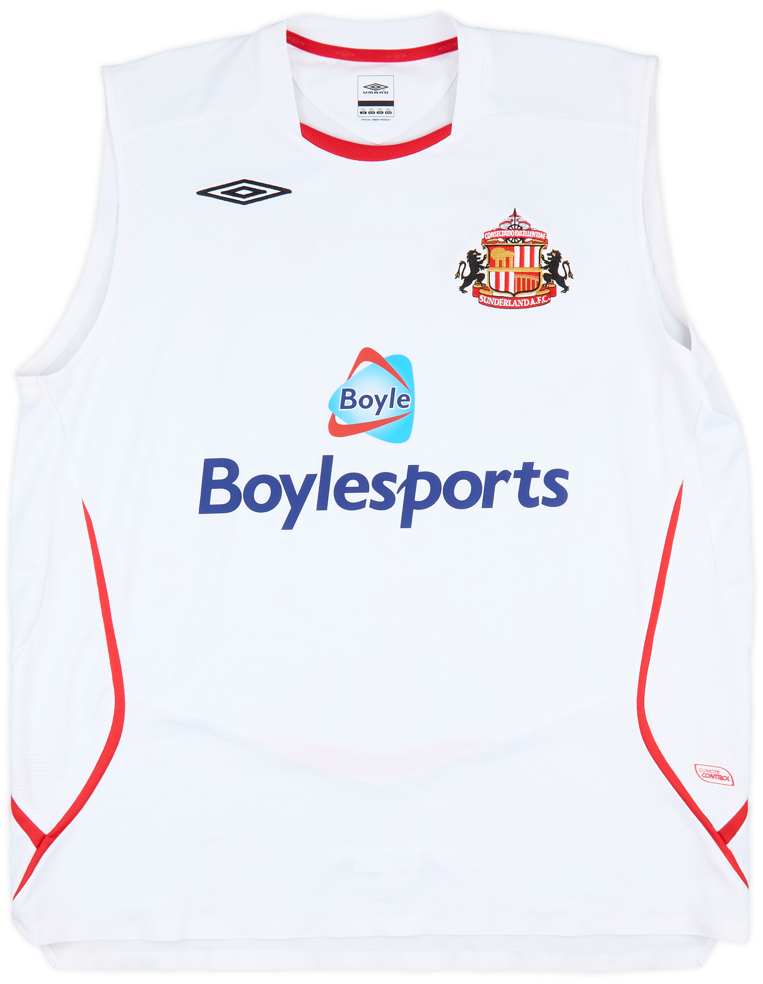 Sunderland Home Maillot de foot 2008 - 2009. Sponsored by Boylesports