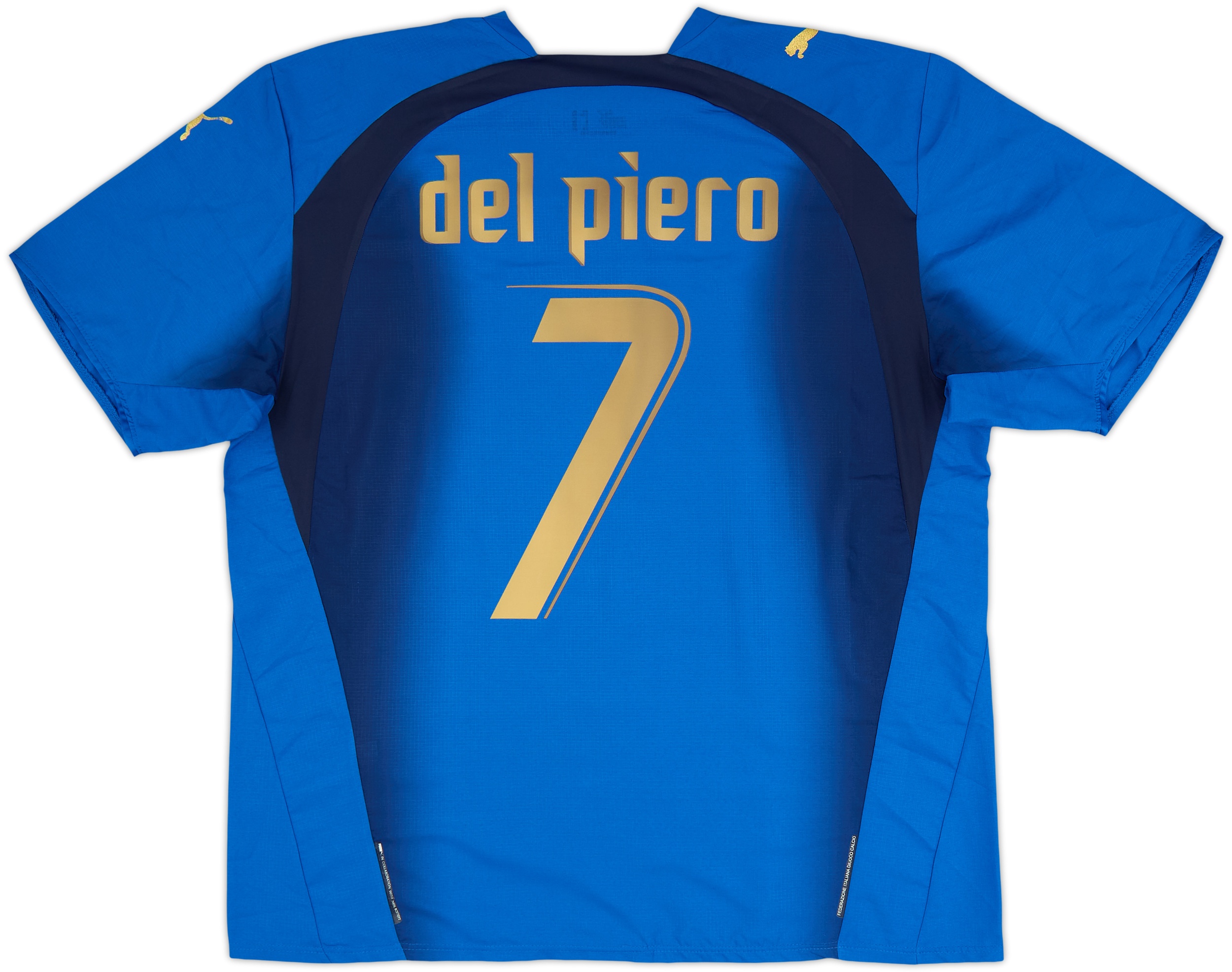 2006 Italy Home Shirt Del Piero #7 - 7/10 - (XL)