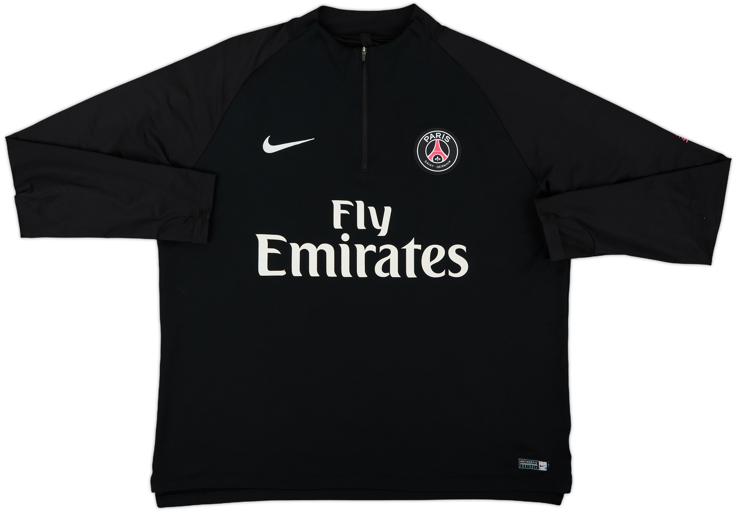 2018-19 Paris Saint-Germain Nike 1/4 Zip Drill Top - 7/10 - (XL)