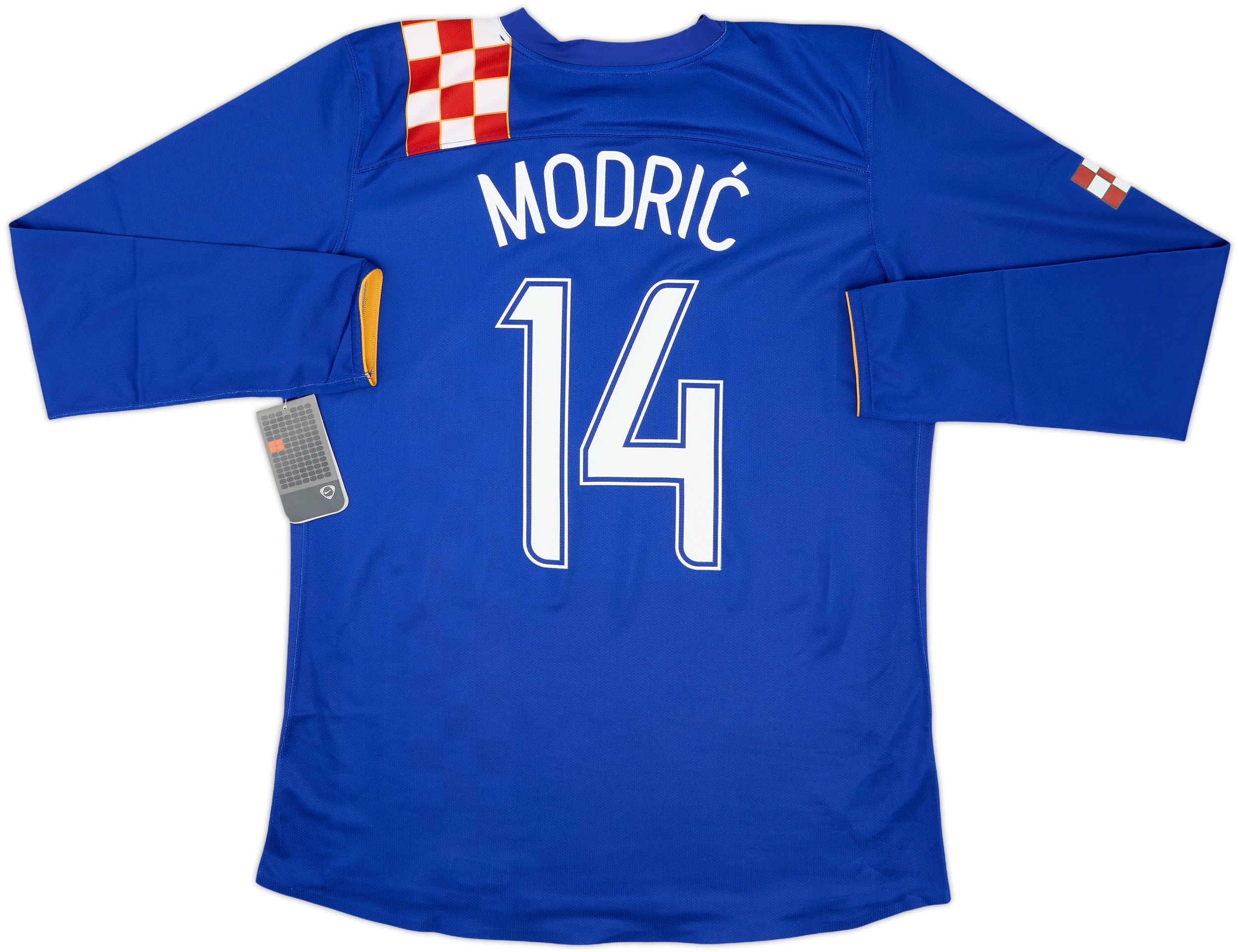 トッテナム・ホットスパー MODRIĆ 14 シャツ Lサイズ 2006-08 Croatia Player Issue Away L/S Shirt Modric #14 (XL)