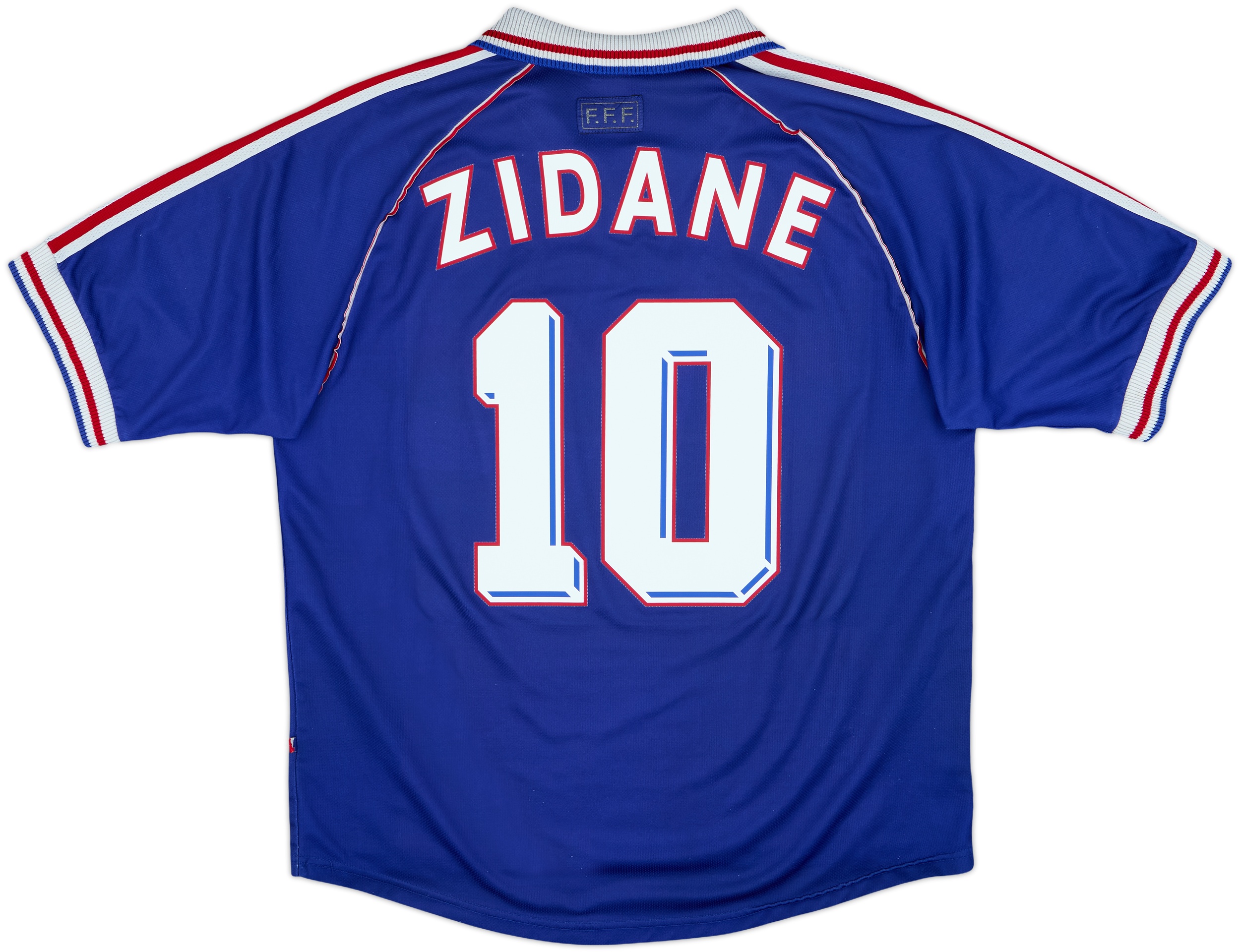 1998-00 France Home Shirt Zidane #10 - 8/10 - (L)