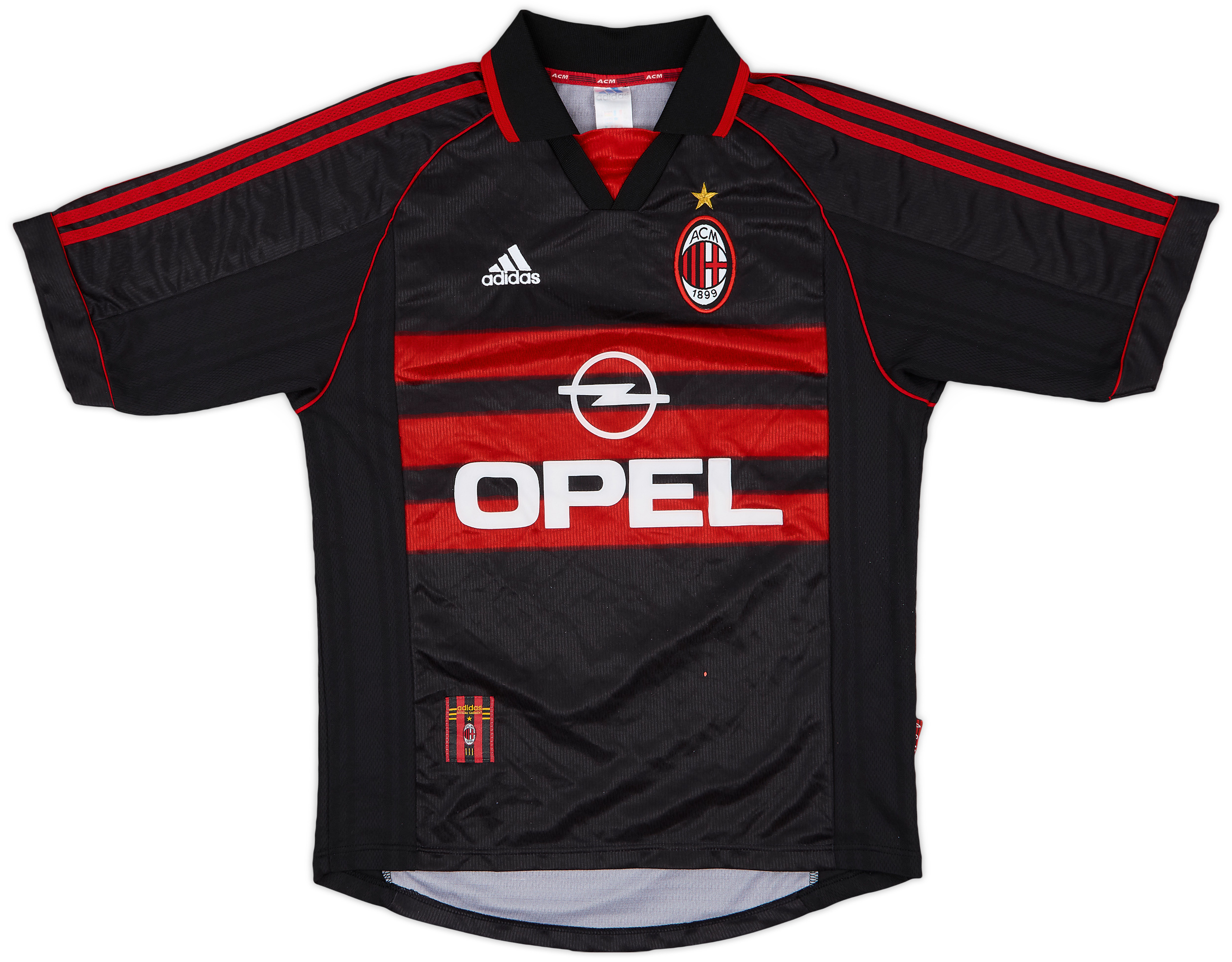 1998-00 AC Milan Home Shirt Maldini #3 - 7/10 - (M)