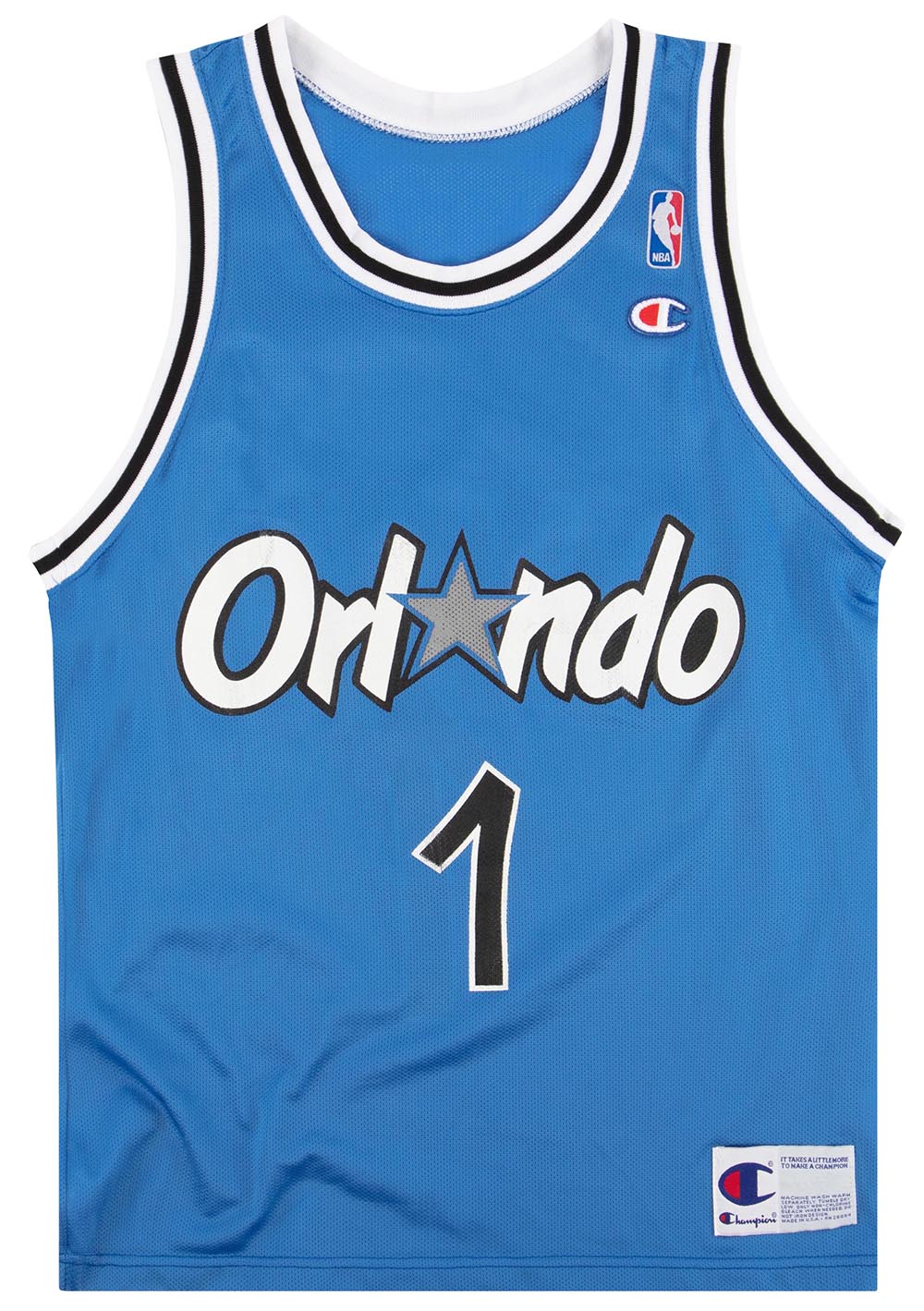 1994-95 Orlando Magic Hardaway #1 Champion Jersey (Away) M