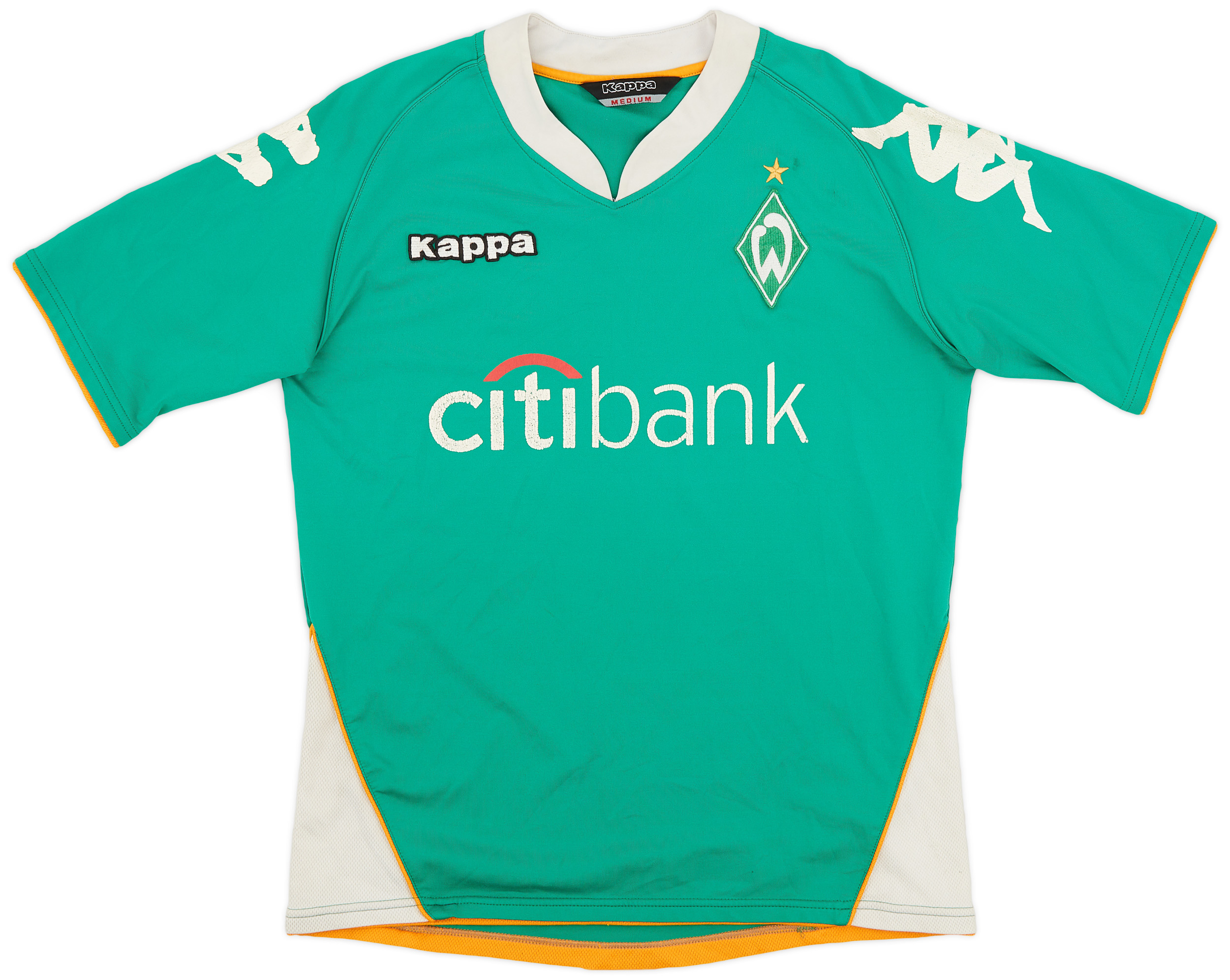 Fanion Brodé Werder Brême / Saint-Étienne – UEFA Cup 2008-09, échange Capitaines