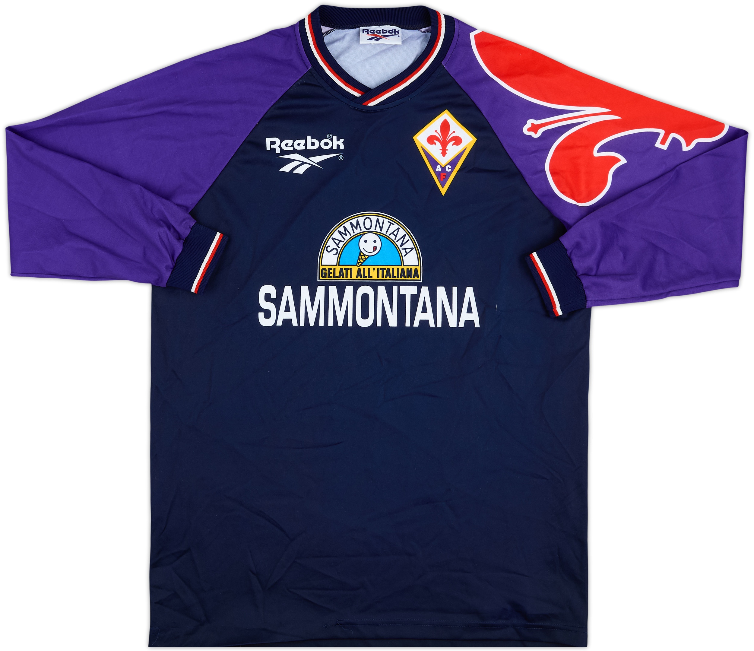 1995-96 Fiorentina Reebok Training L/S Shirt - 9/10 - (L)