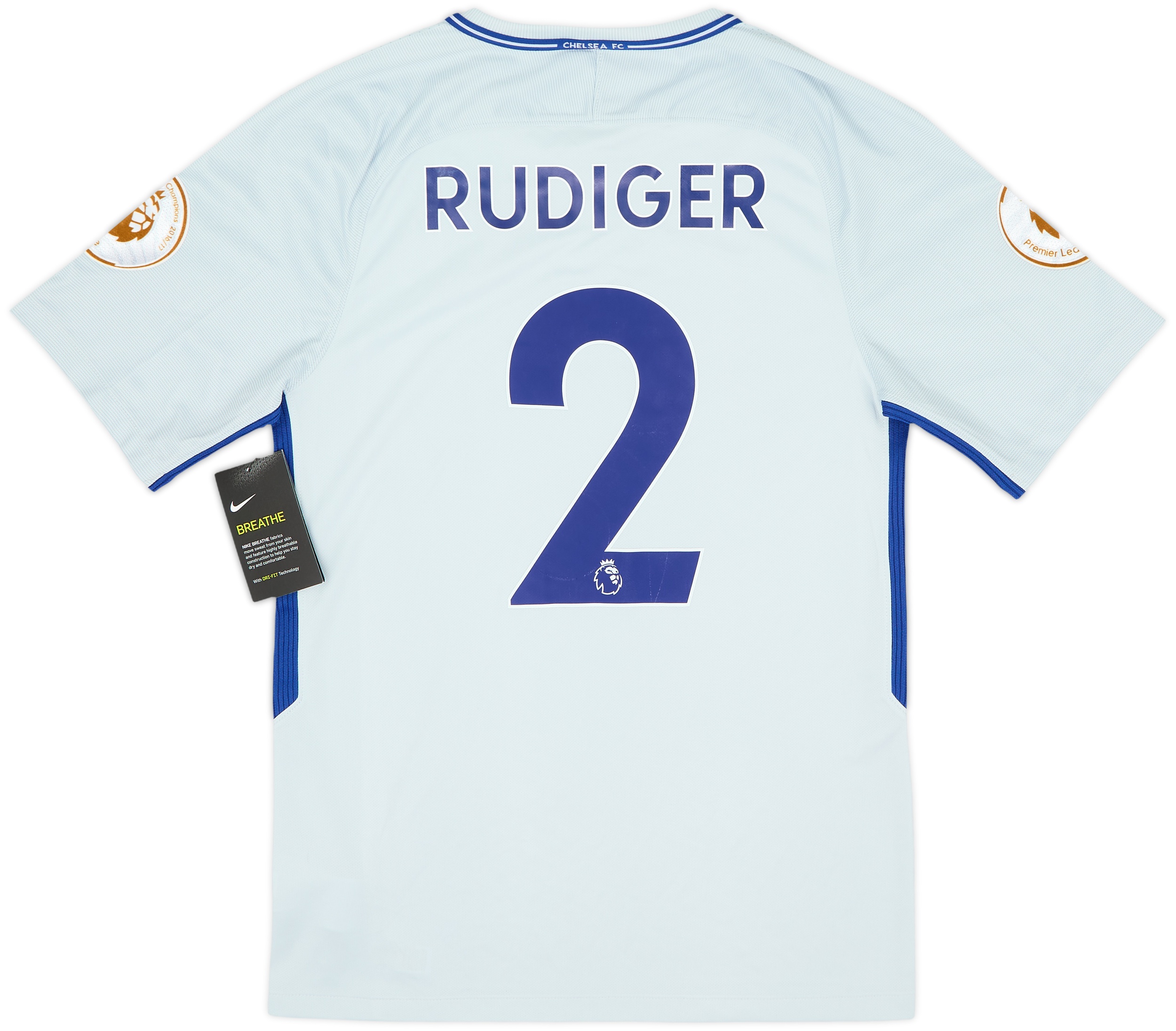 2017-18 Chelsea Away Shirt Rudiger #2 (S)