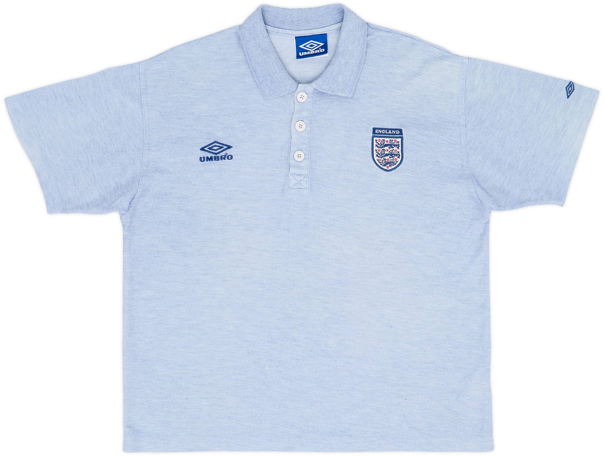 1998-00 England Umbro Polo Shirt - 6/10 - (M)