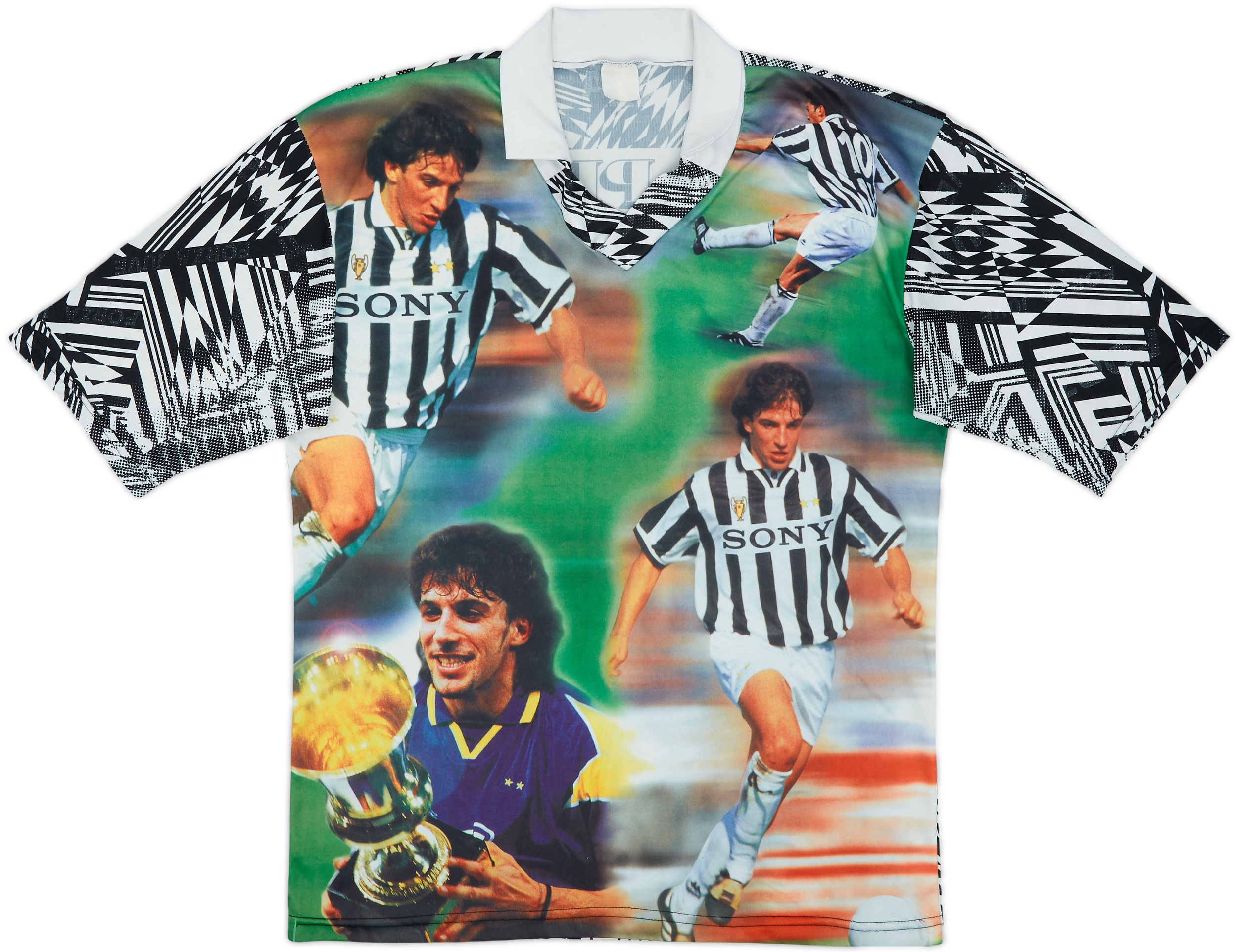 1995-96 Juventus Graphic Shirt Del Piero #10 - 9/10 - (XL)