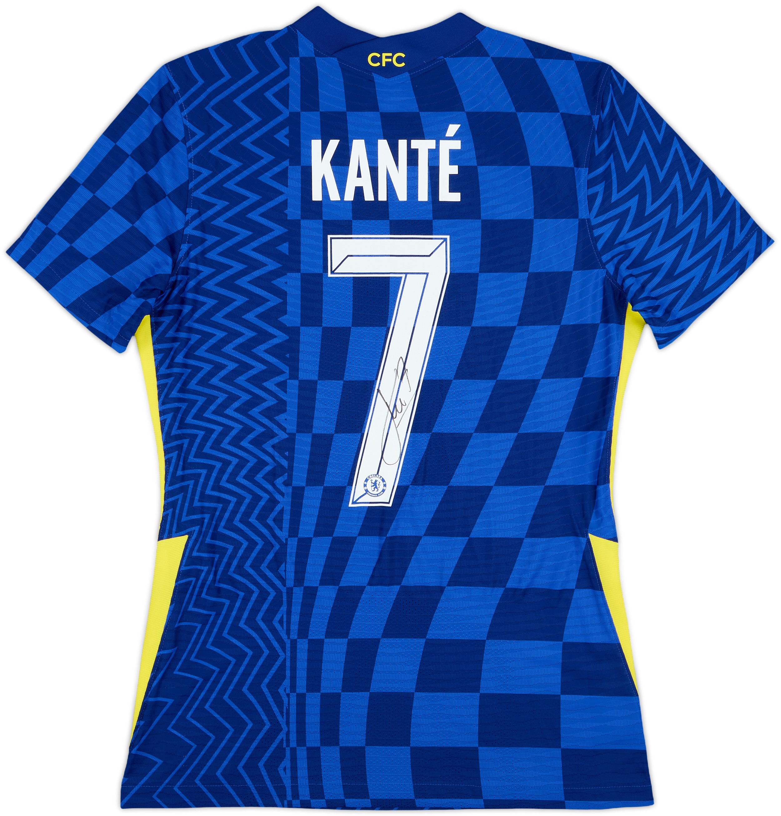 2021-22 Chelsea Player Issue Signed Home Shirt Kante #7 - 9