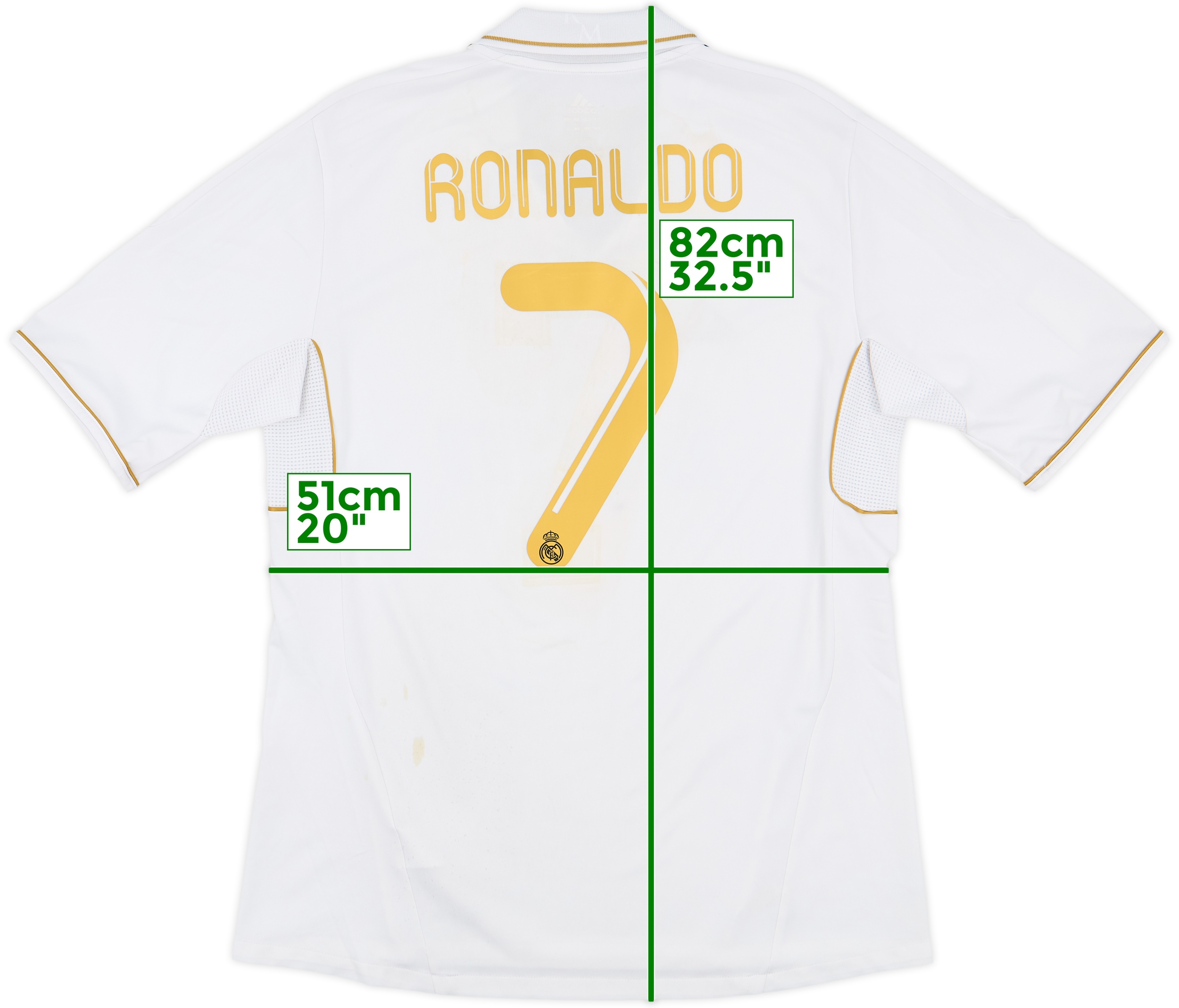 ウェア Real Madrid 2011 #7 Ronaldo UCL shirt 2011-12 Real Madrid Away Shirt Ronaldo #7 - 5/10 - (XL)