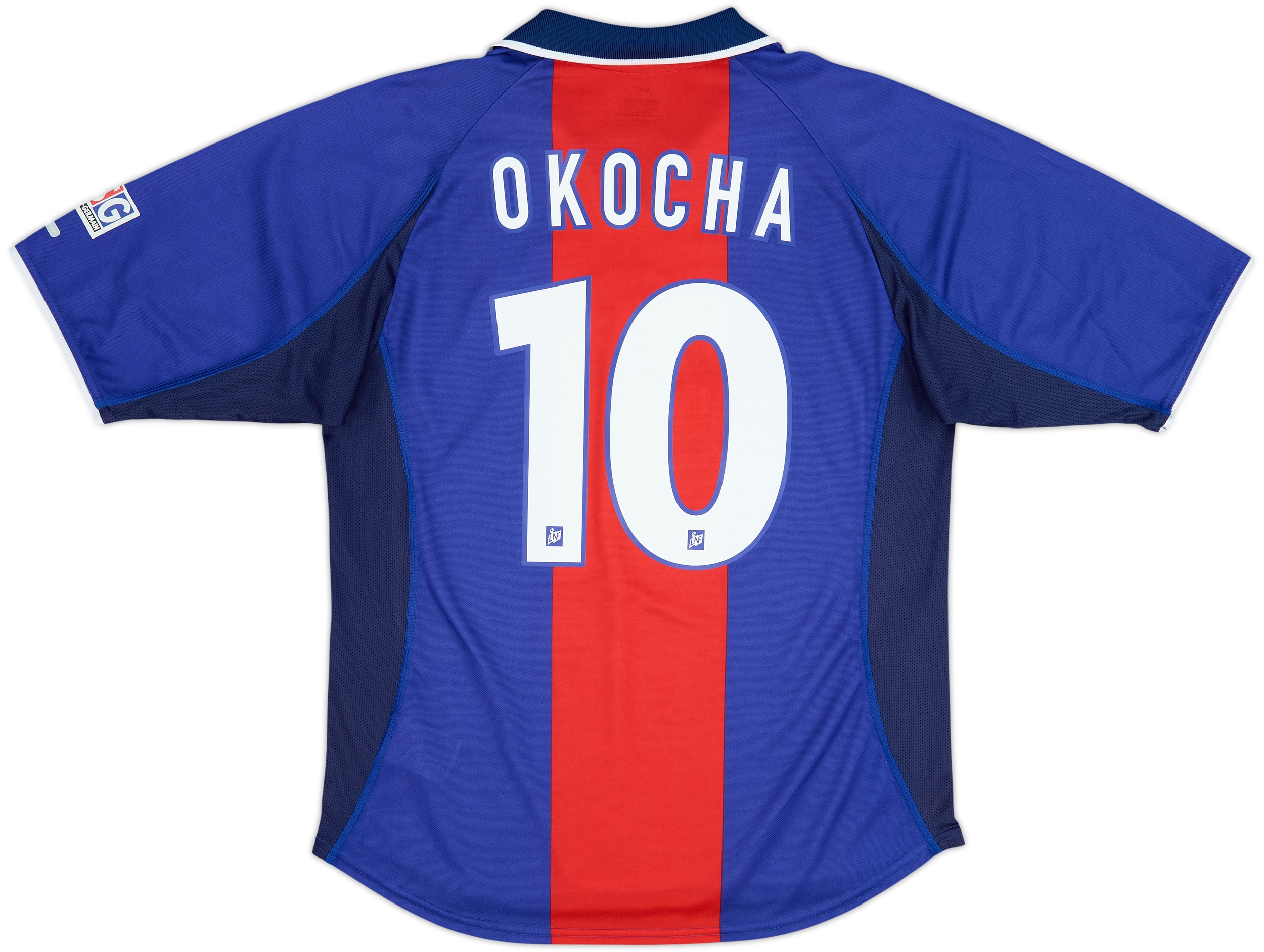 2000-01 Paris Saint-Germain Home Shirt Okocha #10 - 8/10 - (M)
