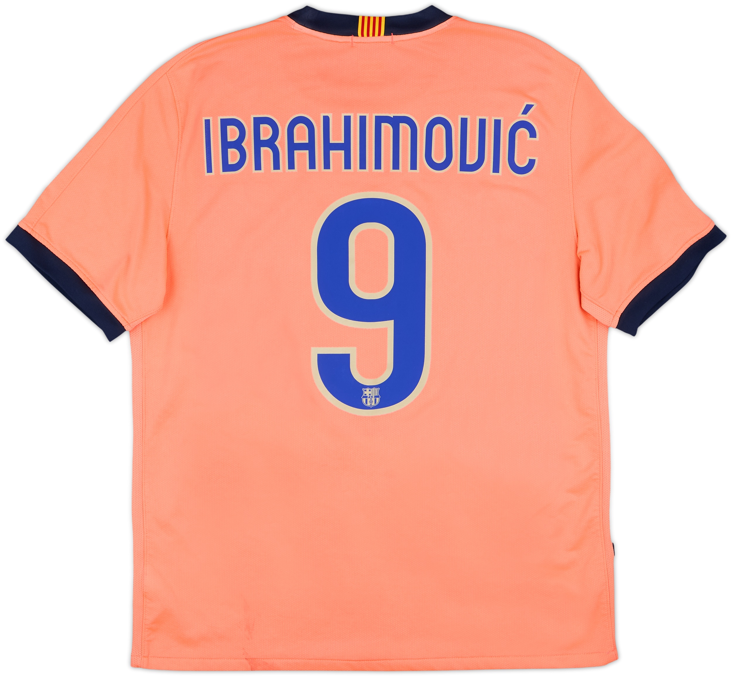 2009-10 Barcelona Away Shirt Ibrahimovic #9 - 6/10 - (L)
