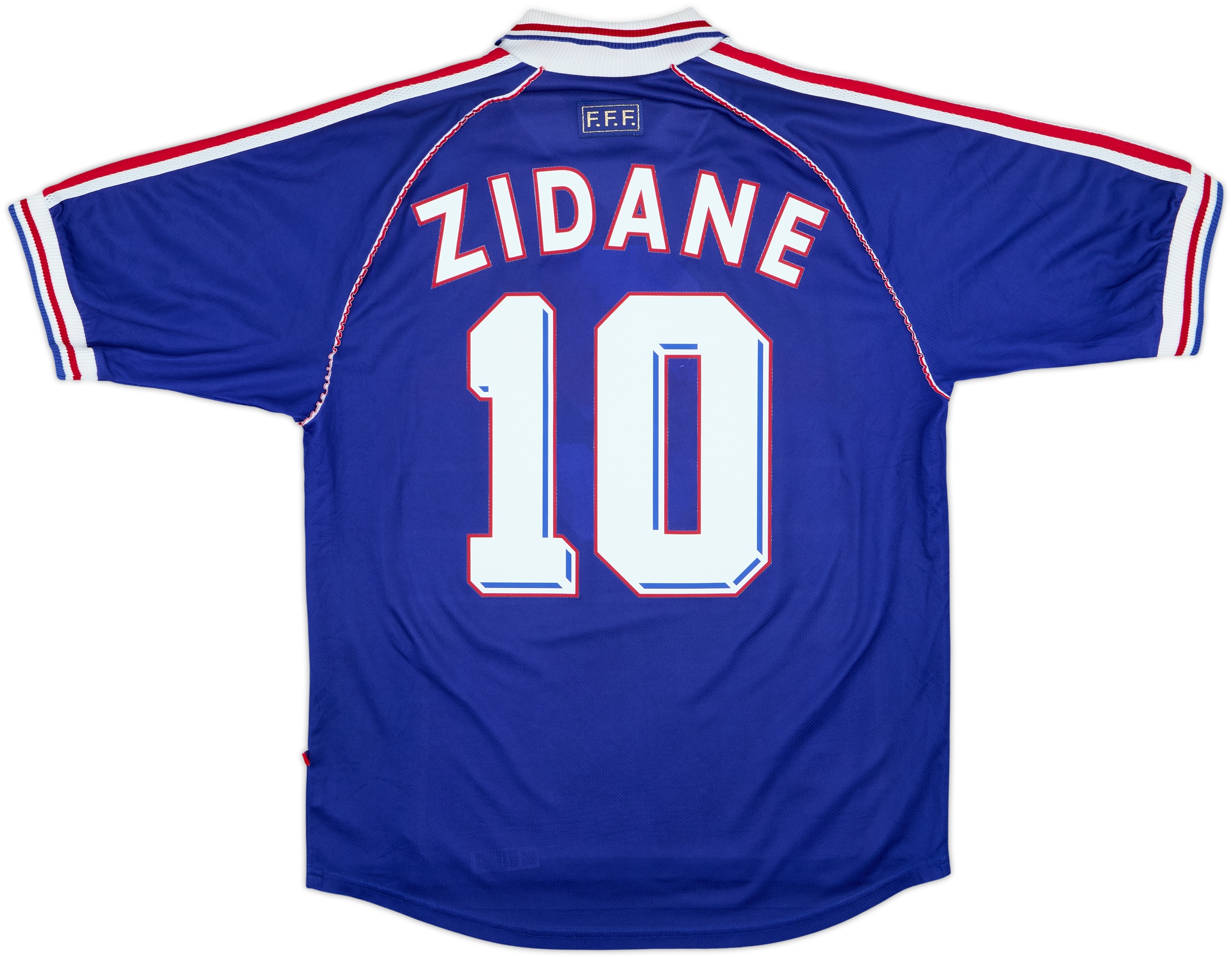 1998-00 France Home Shirt Zidane #10 - 6/10 - (M)