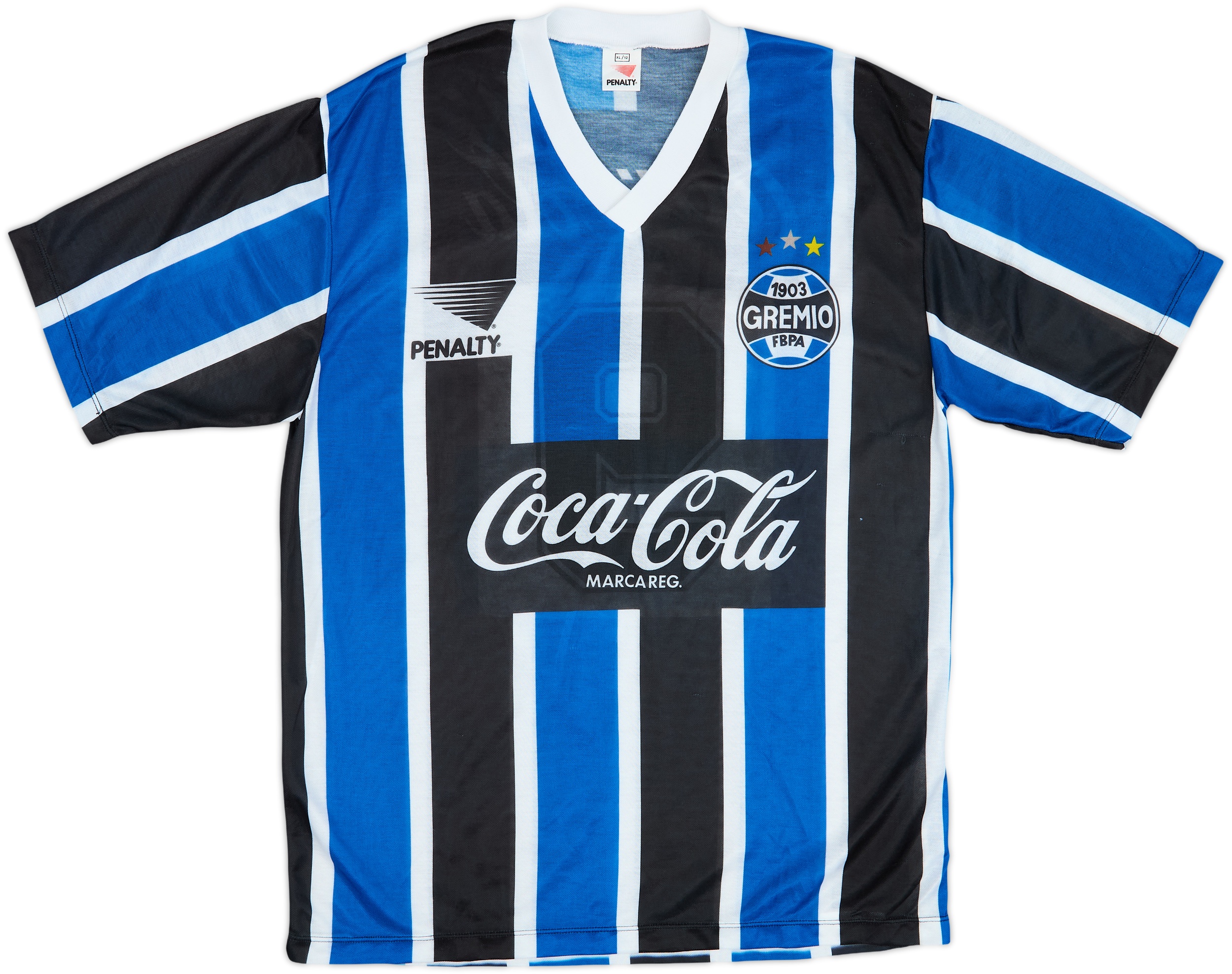 1991-92 Gremio Home Shirt #9 - 8/10 - (XL)