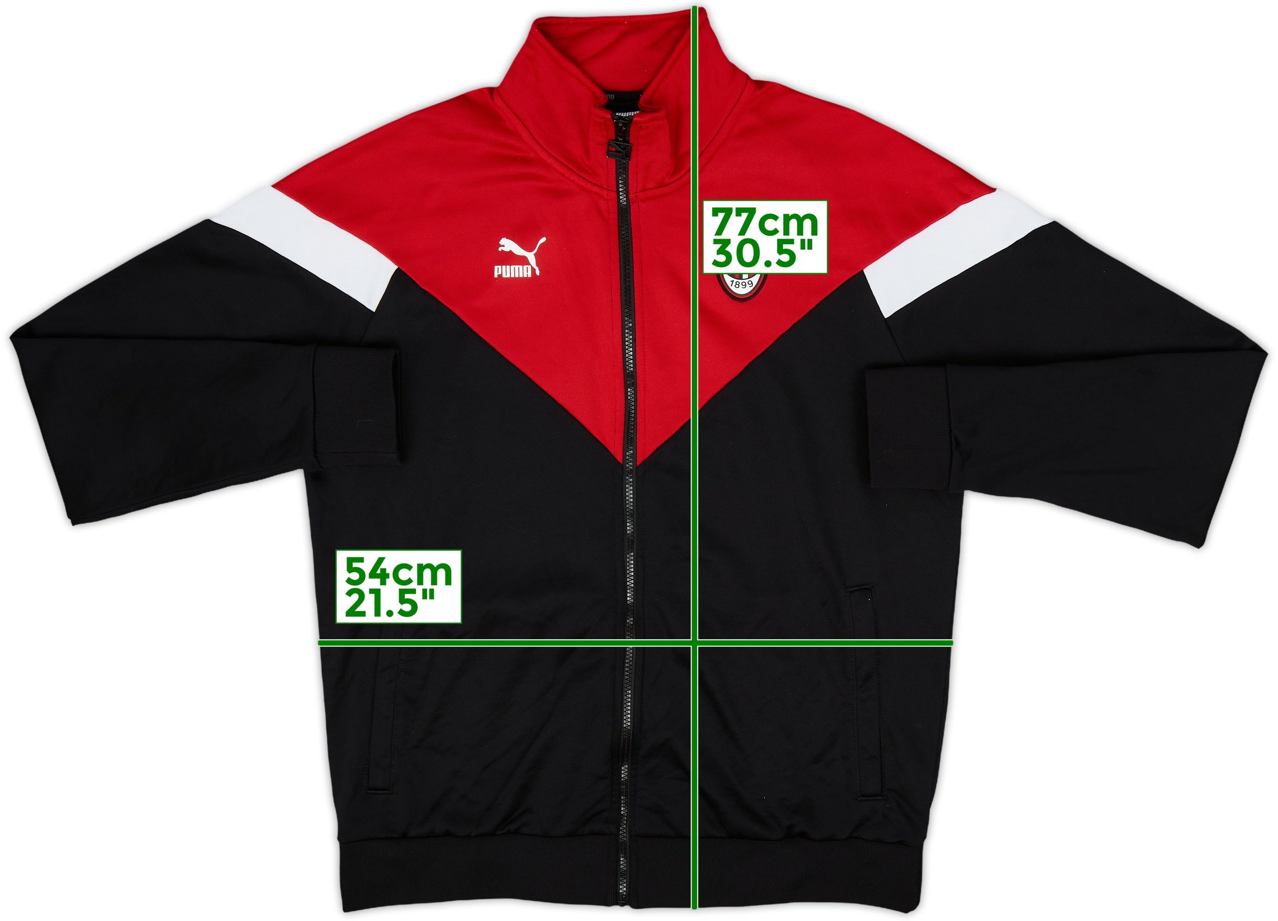 2019-20 AC Milan Puma Pre-Match Track Jacket - 9/10 - (L)