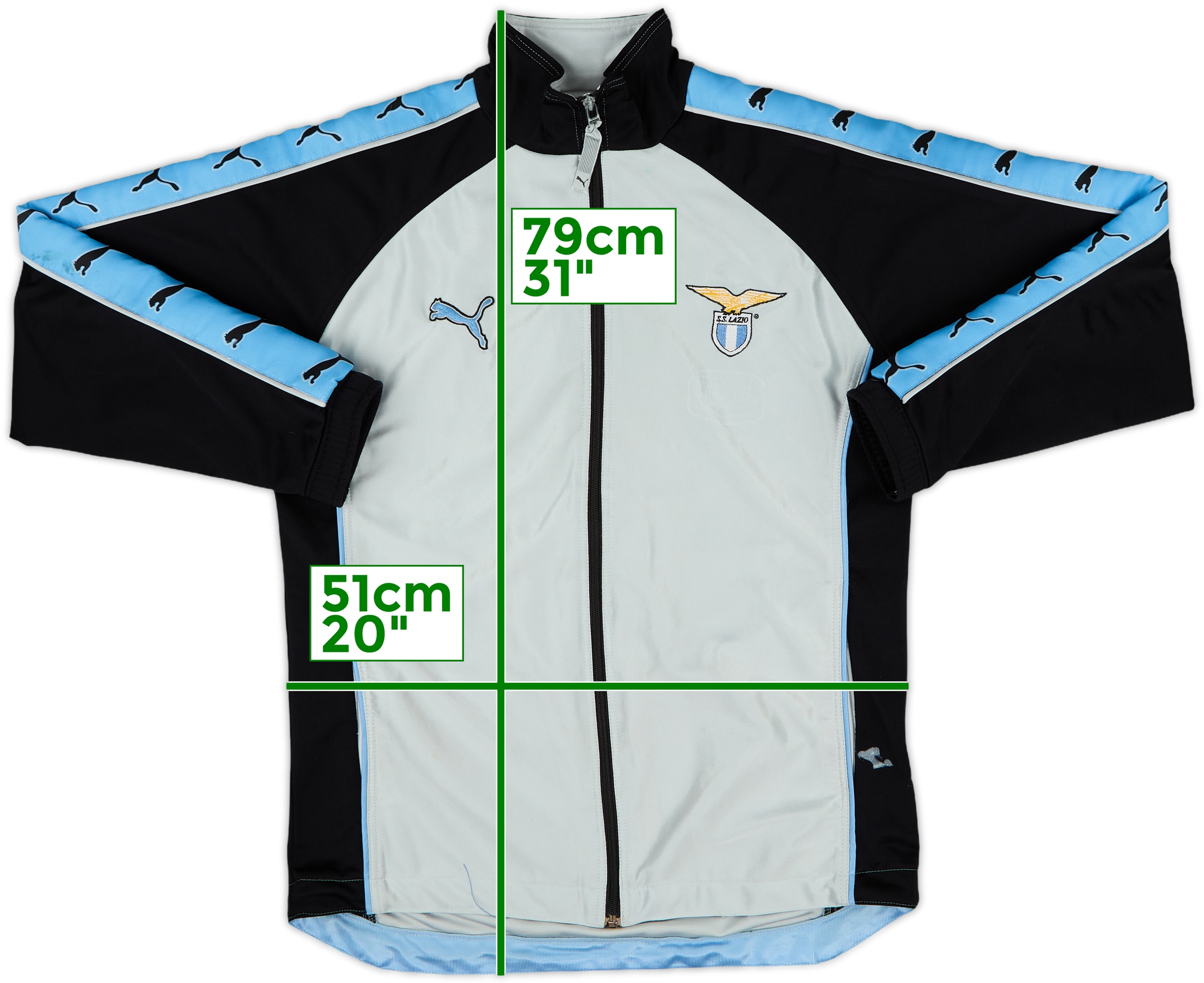 1998-99 Lazio Puma Track Jacket - 5/10 - (L.Boys)