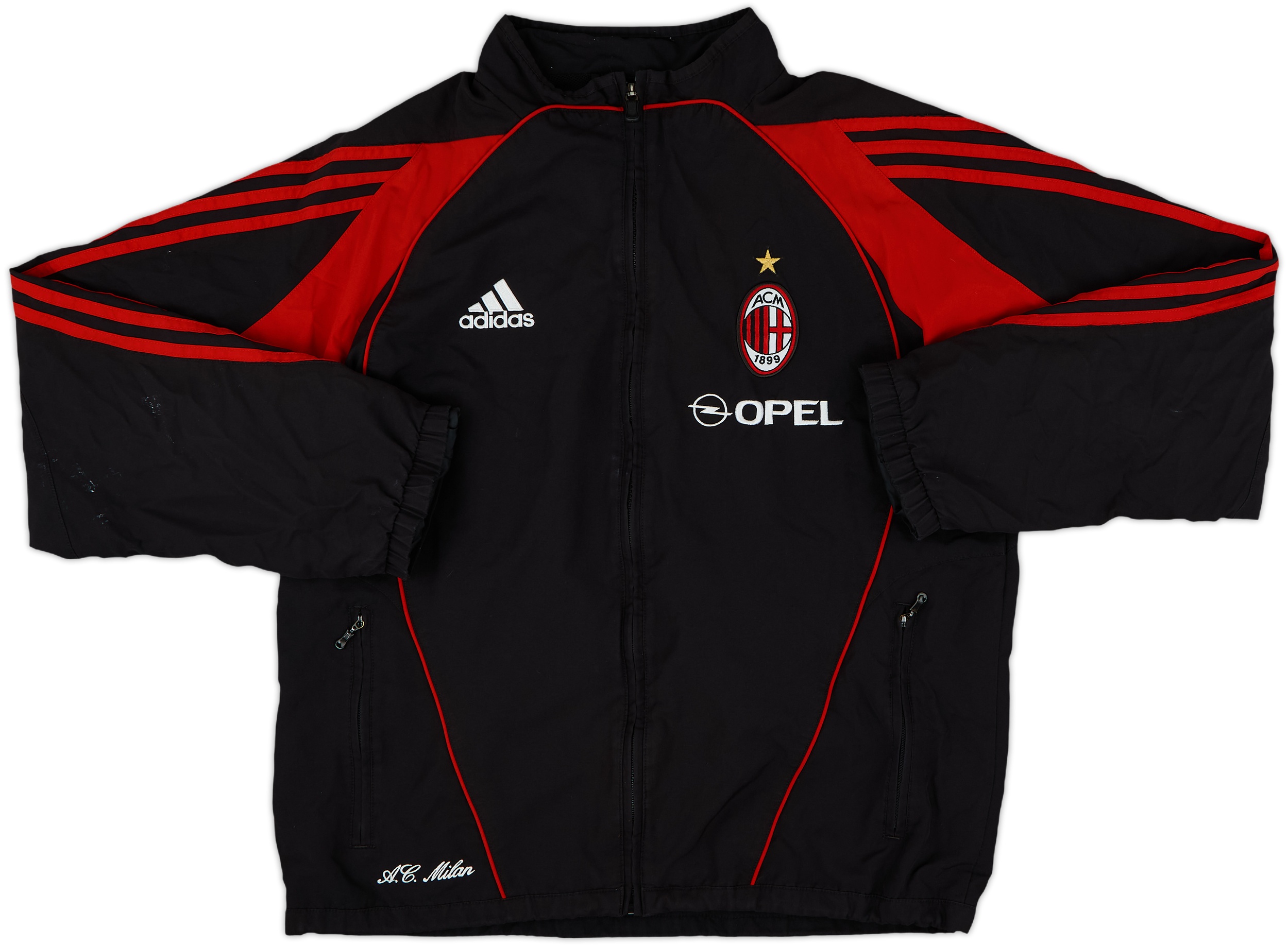 2003-04 AC Milan adidas Track Jacket - 6/10 - (M)