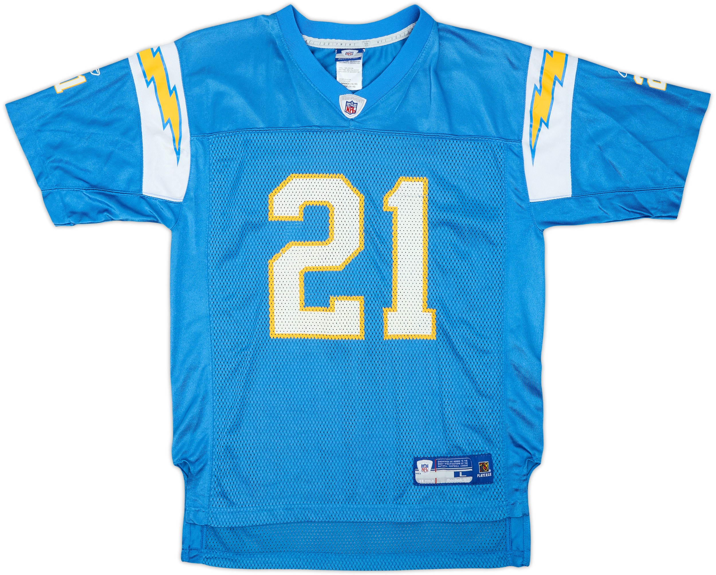 2005-06 San Diego Chargers Tomlinson #21 Reebok On Field Alternate