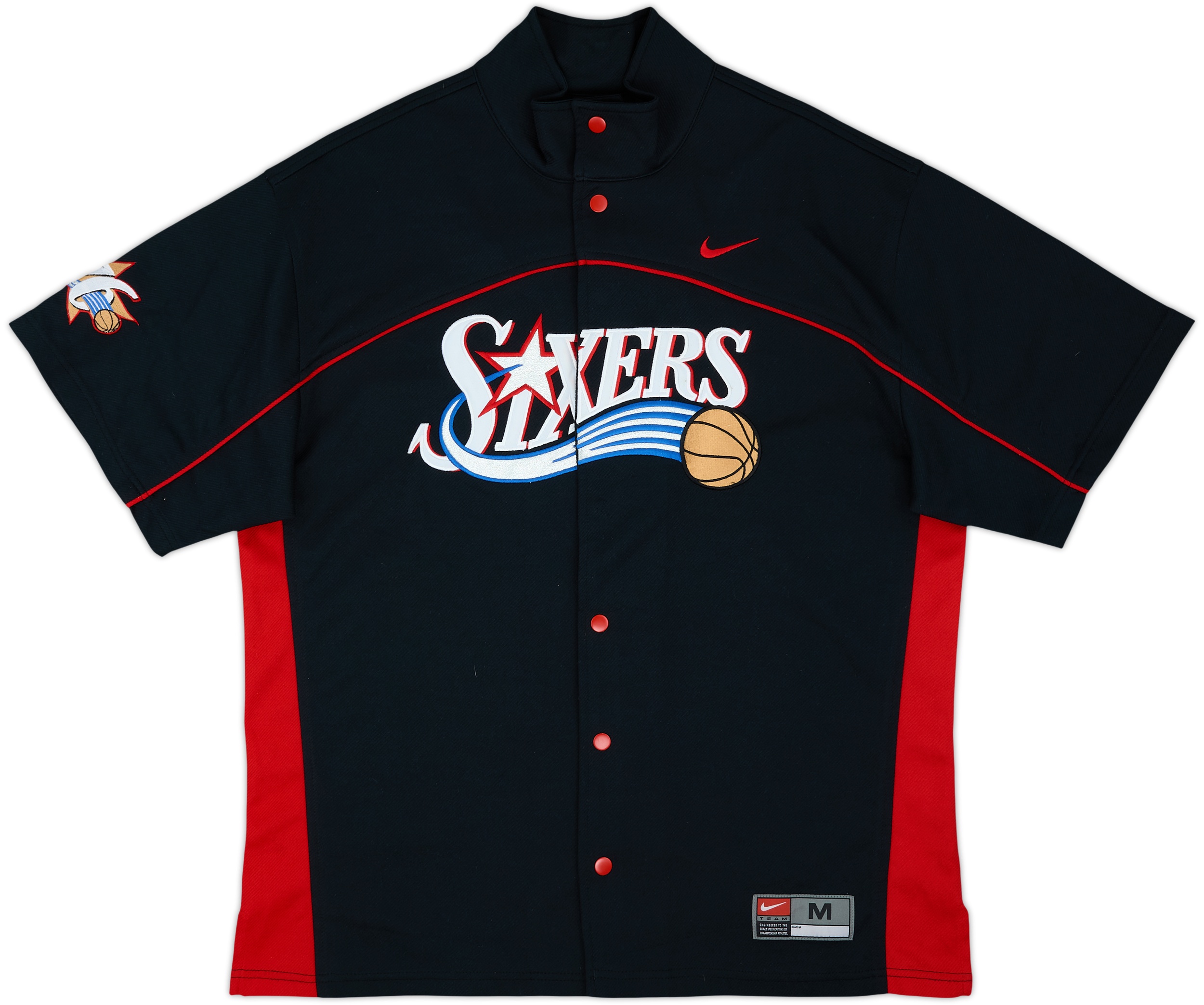 2002-04 Philadelphia 76ers Nike Authentic Warm Up Top - 6/10 - (M)