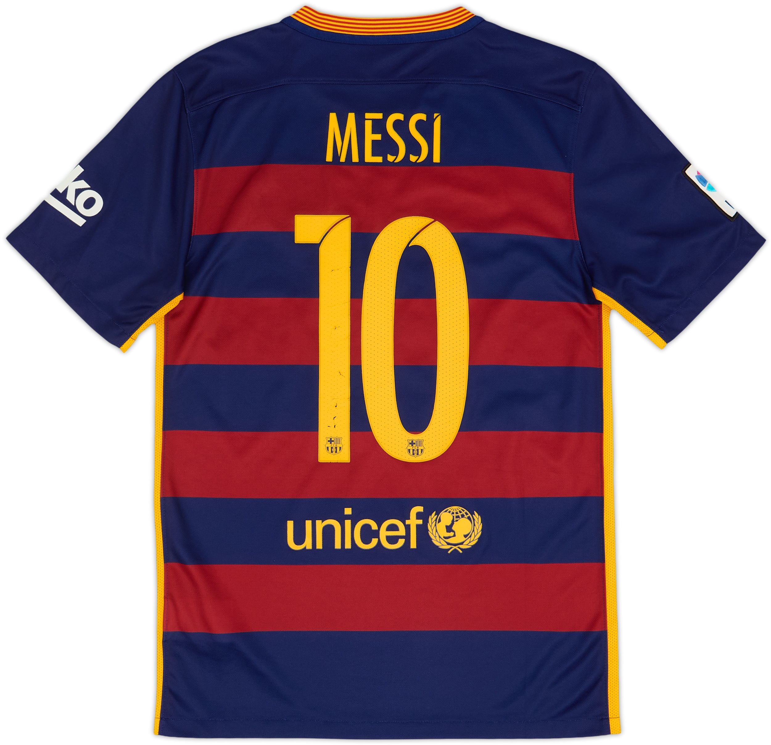 2015-16 Barcelona Home Shirt Messi #10 - 5/10 - (M)
