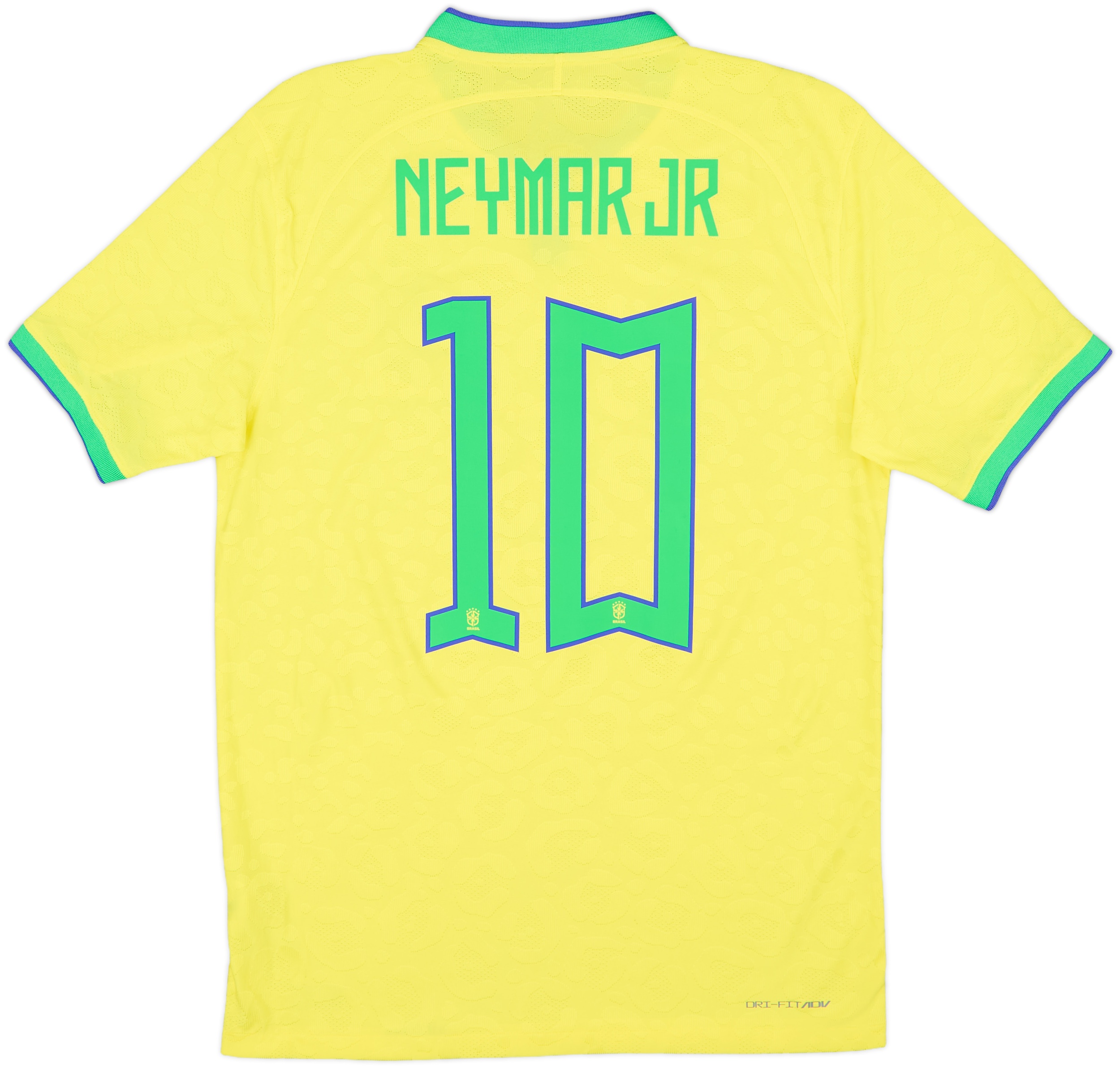 2022-23 Brazil Authentic Home Shirt Neymar Jr #10 - 10/10 - (M)
