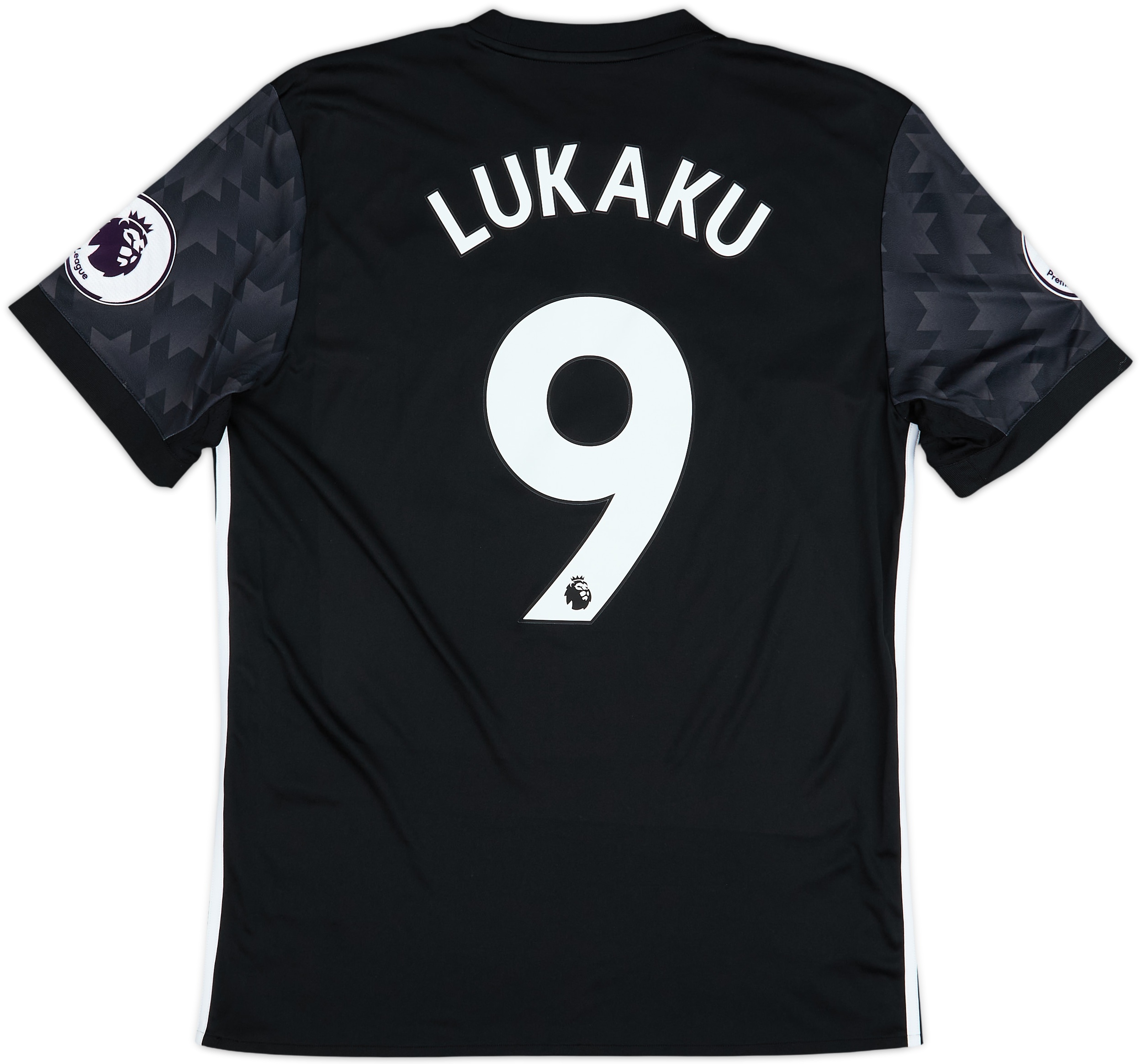 2019 UCL優勝記念 signature black ユニフォーム　BNWT 2017-18 Manchester United Away Shirt Lukaku #9 - 9/10 - (M)