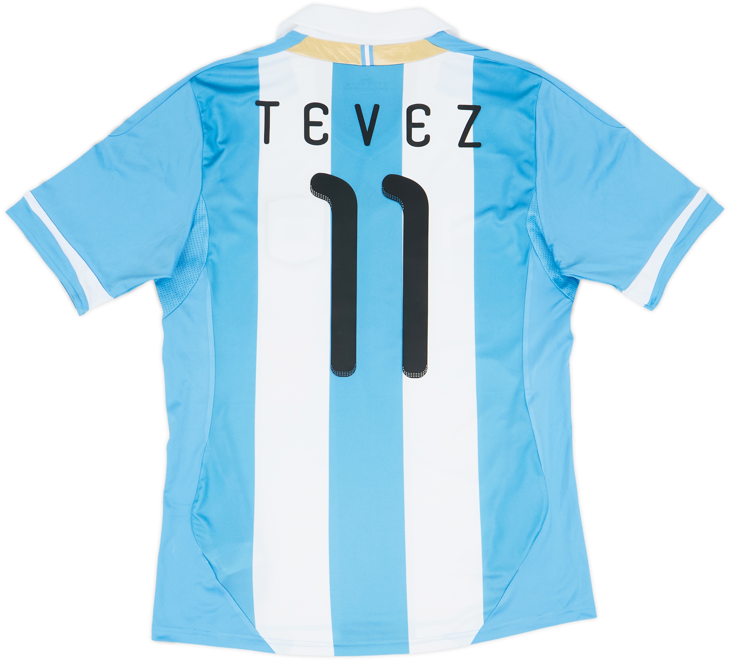  アルゼンチン代表 TEVEZ 11 サイズO 2011-13 Argentina Home Shirt Tevez #11 - 7/10 - (M)