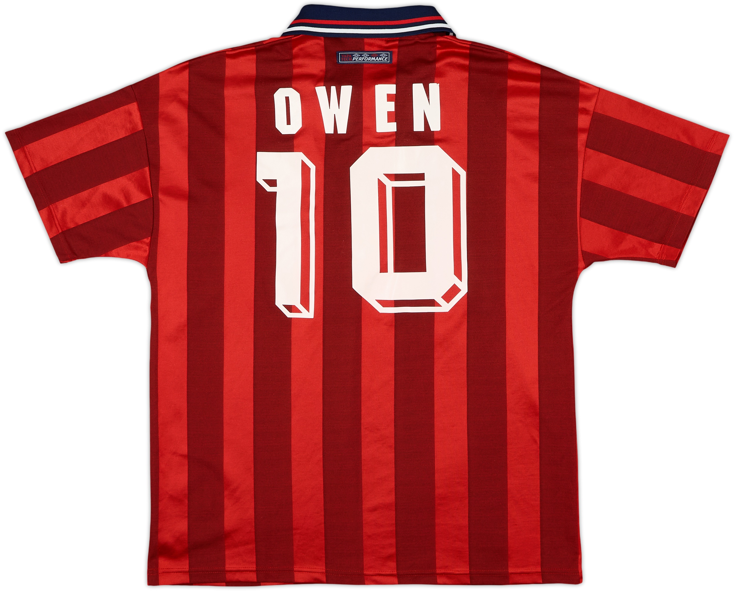 1997-99 England Away Shirt Owen #10 - 6/10 - (L)