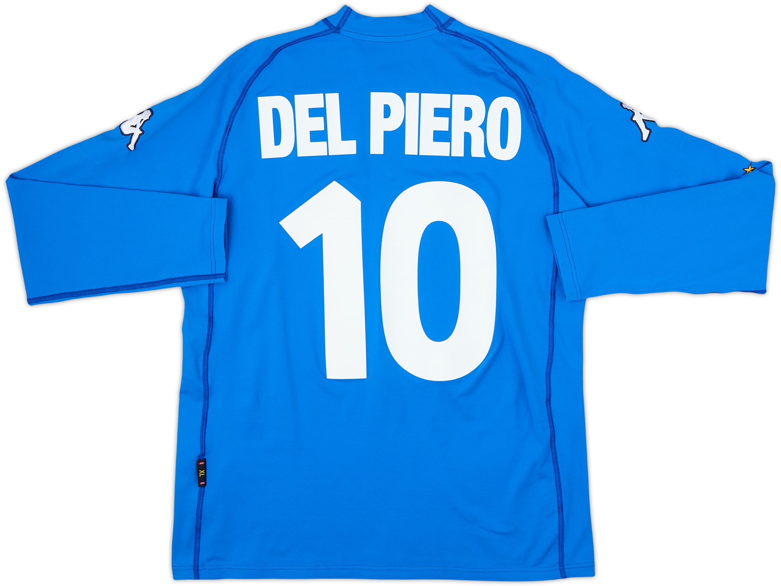 DEL PIERO 10 長袖シャツLサイズ 2000-01 Italy Home L/S Shirt Del Piero #10 - 9/10 - (XL)