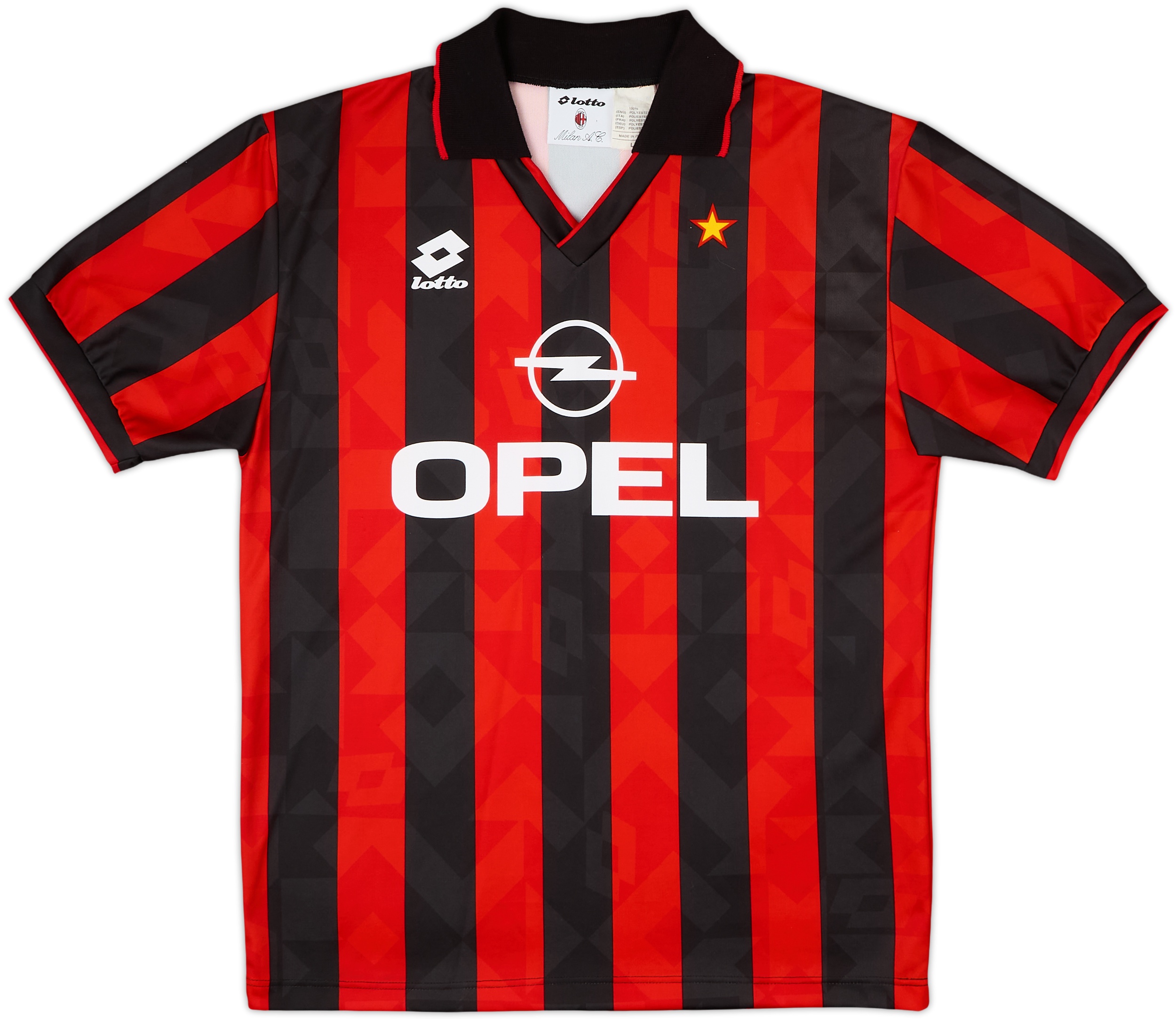 1994-95 AC Milan Basic Home Shirt - 9/10 - (L)