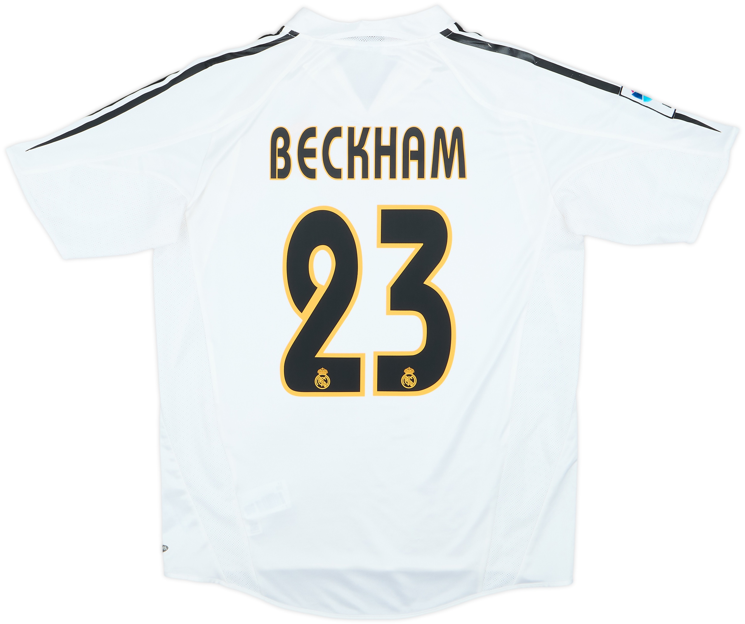 Real Madrid Beckham 23 ユニフォーム 2004-05 Real Madrid Home Shirt Beckham #23 - 6/10 - (XL.Boys)
