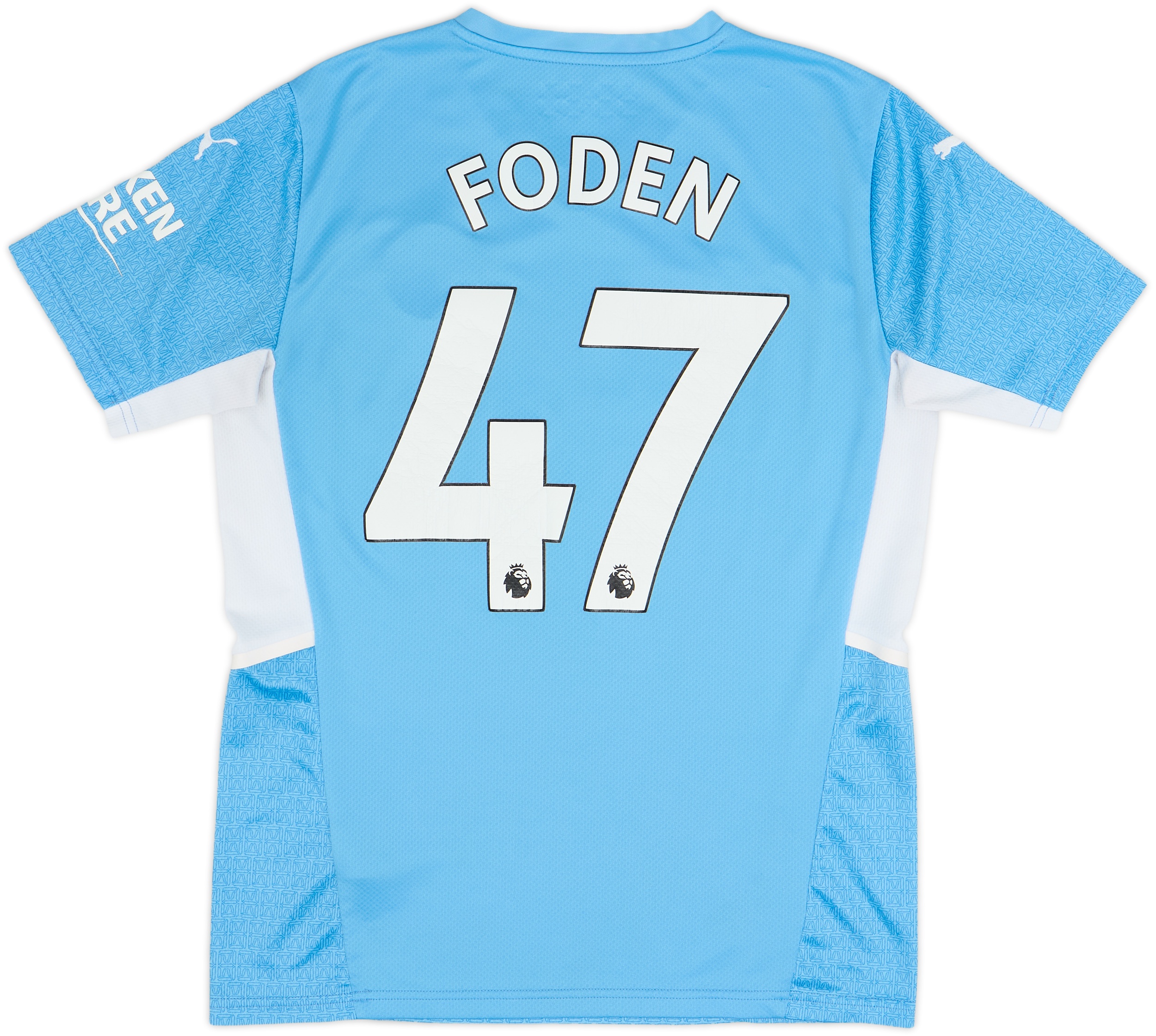2021-22 Manchester City Home Shirt Foden #47 - 7/10 - (M)
