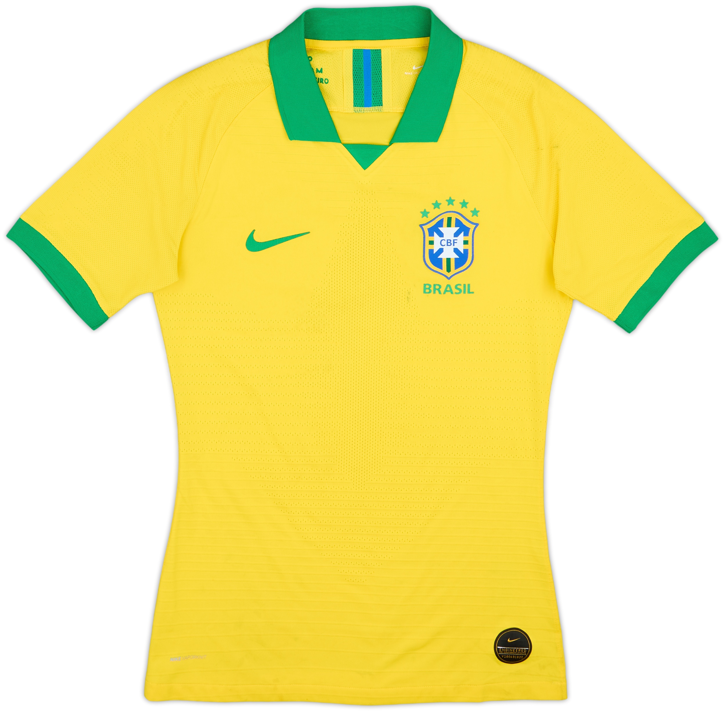 2019-20 Brazil Authentic Home Shirt - 6/10 - (S)