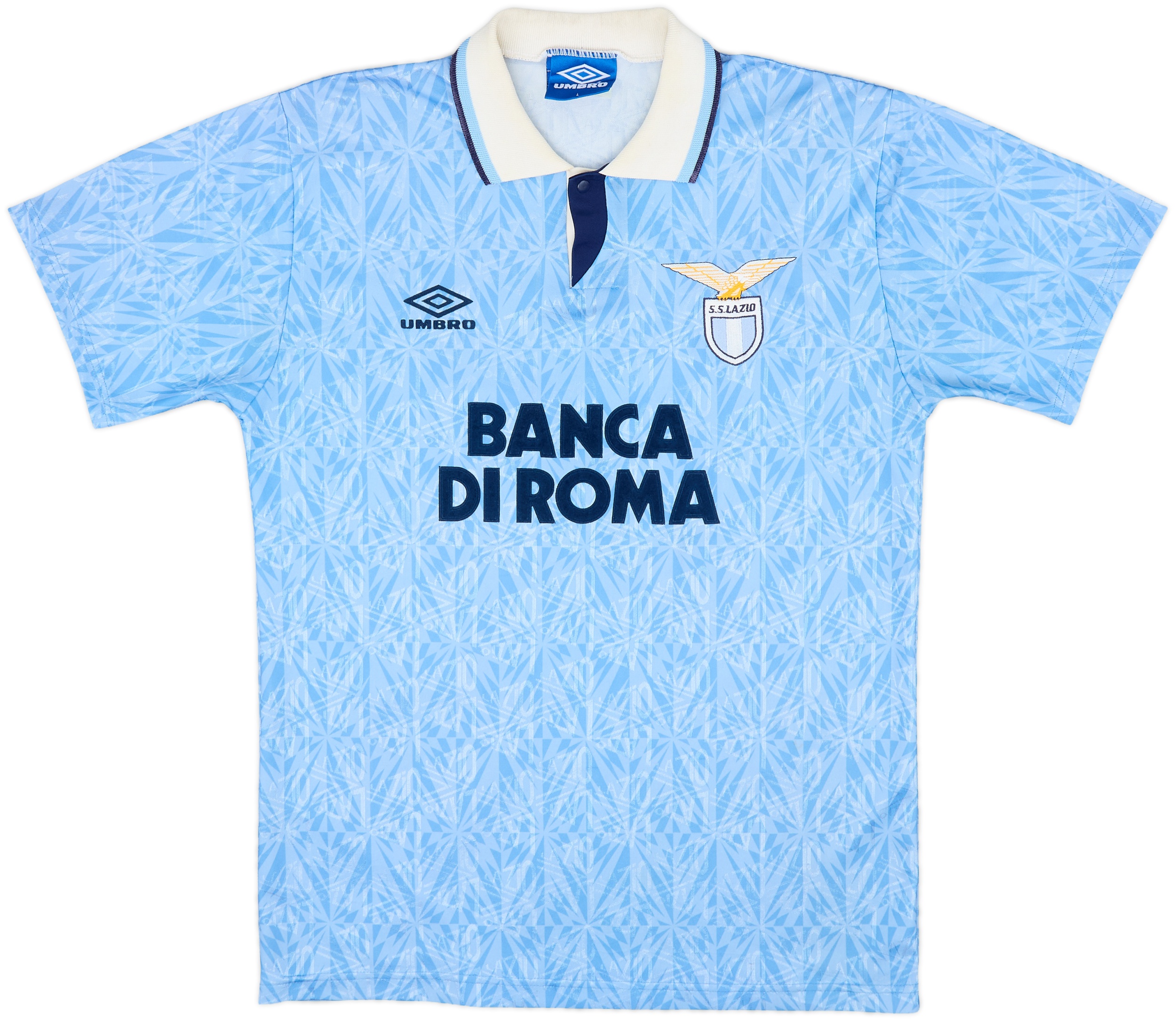 1992-93 Lazio Home Shirt #8 - 8/10 - (L)