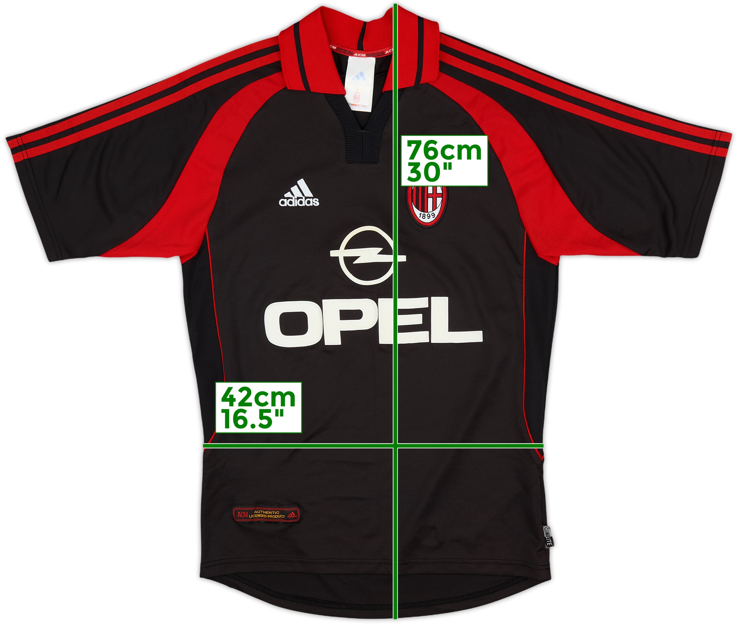 ウェア 00s adidas AC Milan soccer shirt kit y2k 00s adidas AC Milan soccer shirt kit y2k