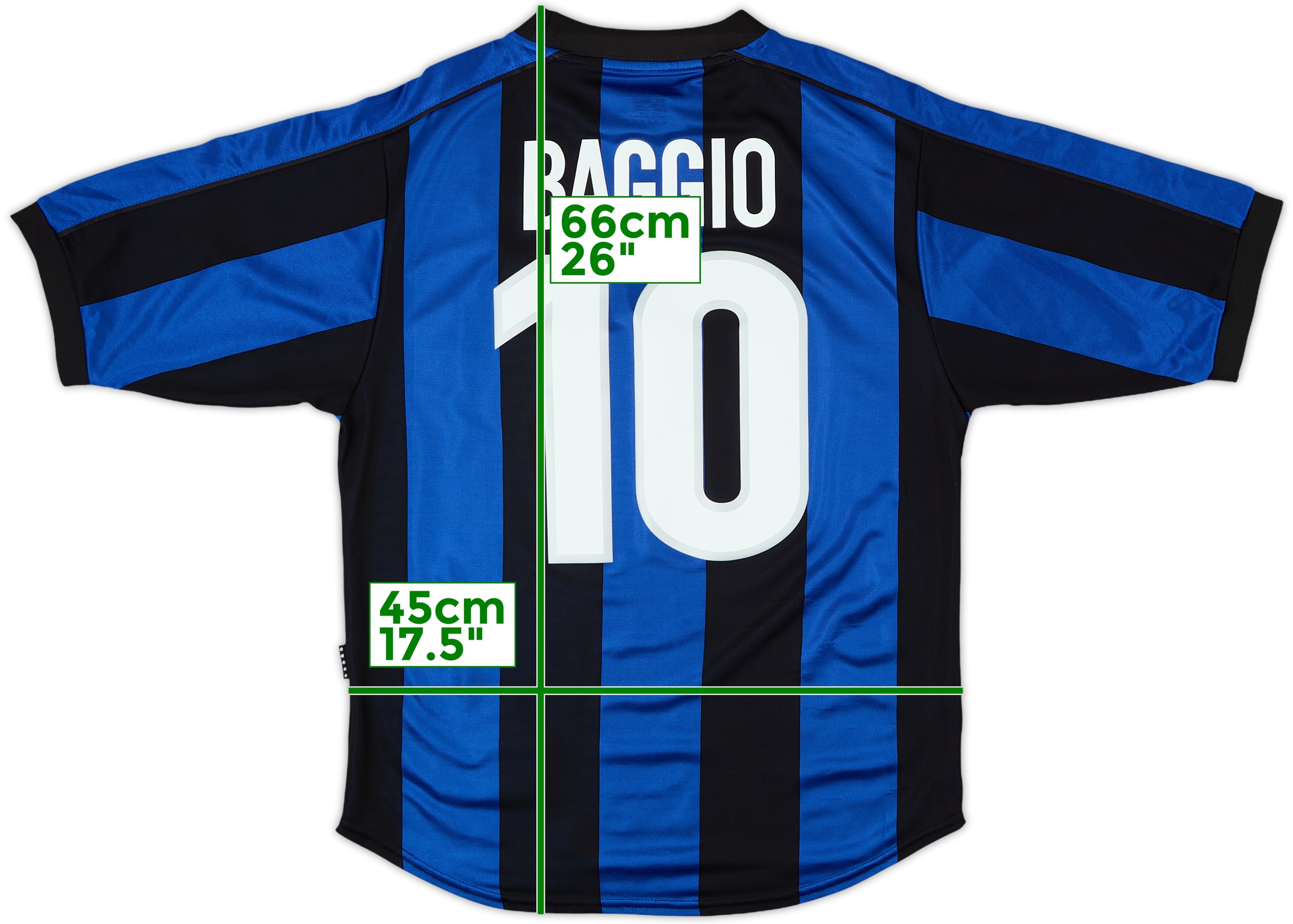 1999-00 Inter Milan Home Shirt Baggio #10 - 8/10 - (S)