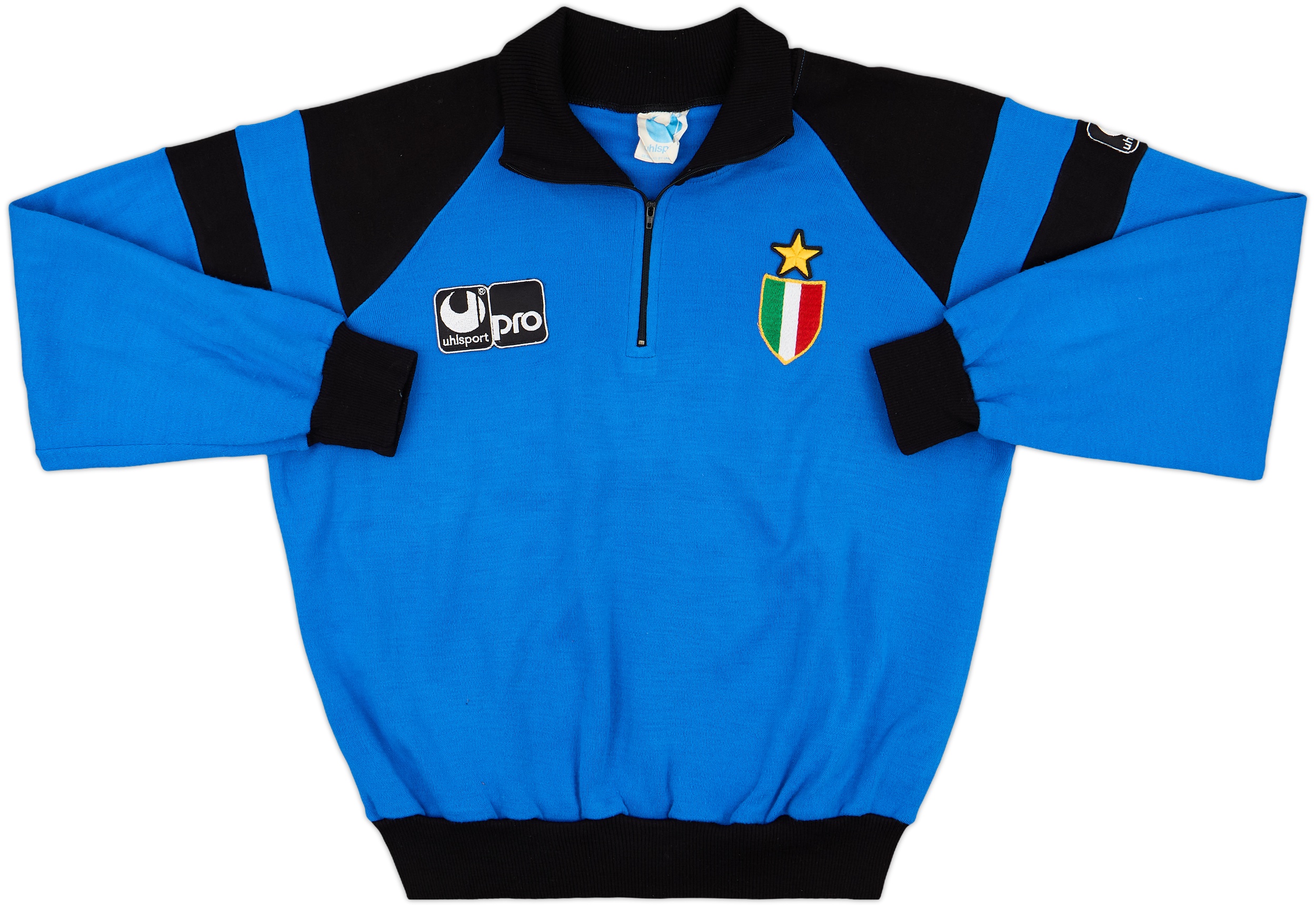 Maillot Inter Milan Domicile 1989/90 – Uhlsport, Taille L, Manches Courtes