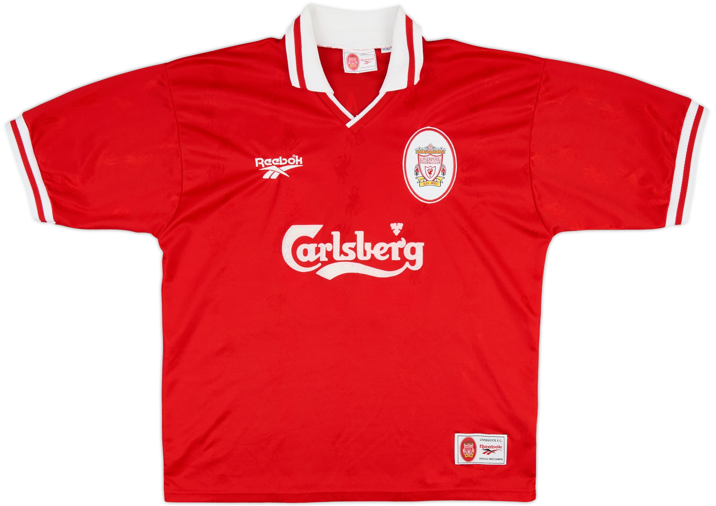 1996-98 Liverpool Home Shirt Carragher #23 - 9/10 - (XL)