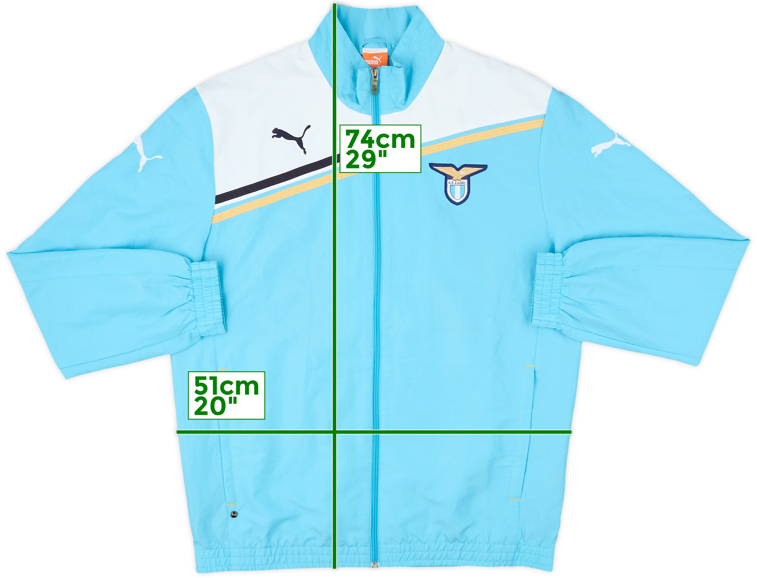 S.S. Lazio Puma ジャージ Lサイズ ネイビー PUMA プーマ ジャージ サイズSS（160）ネイビー/ライム 新品未